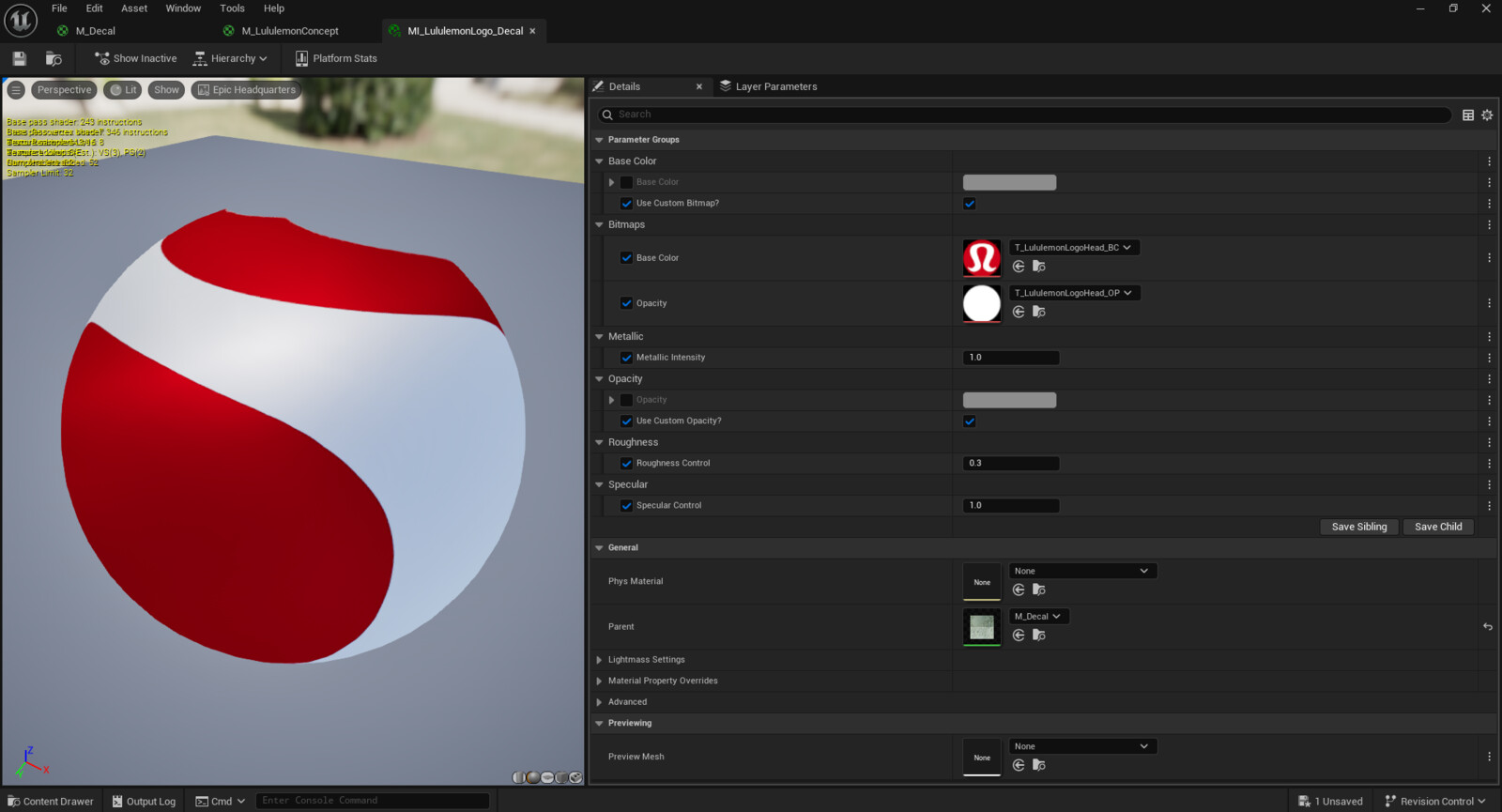 Lululemon Logo Material
