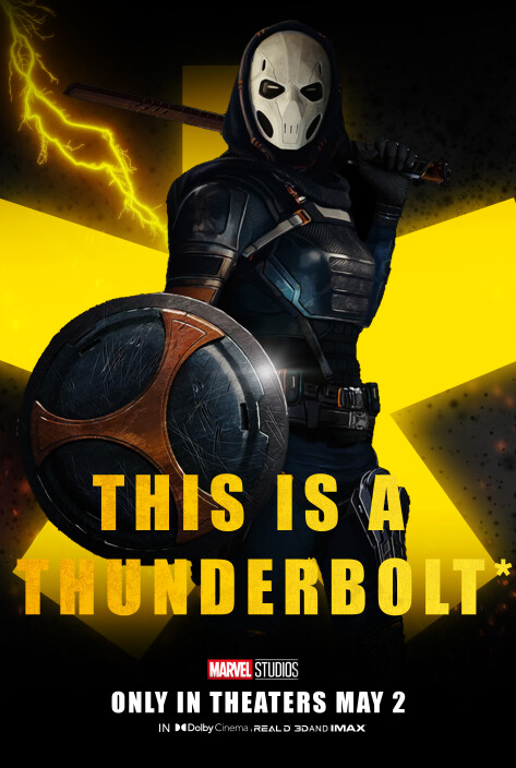 ArtStation - THIS IS A THUNDERBOLT* TASKMASTER POSTER VERSION