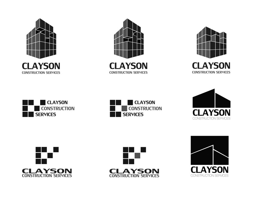 Clayson Construction:  Logo Design