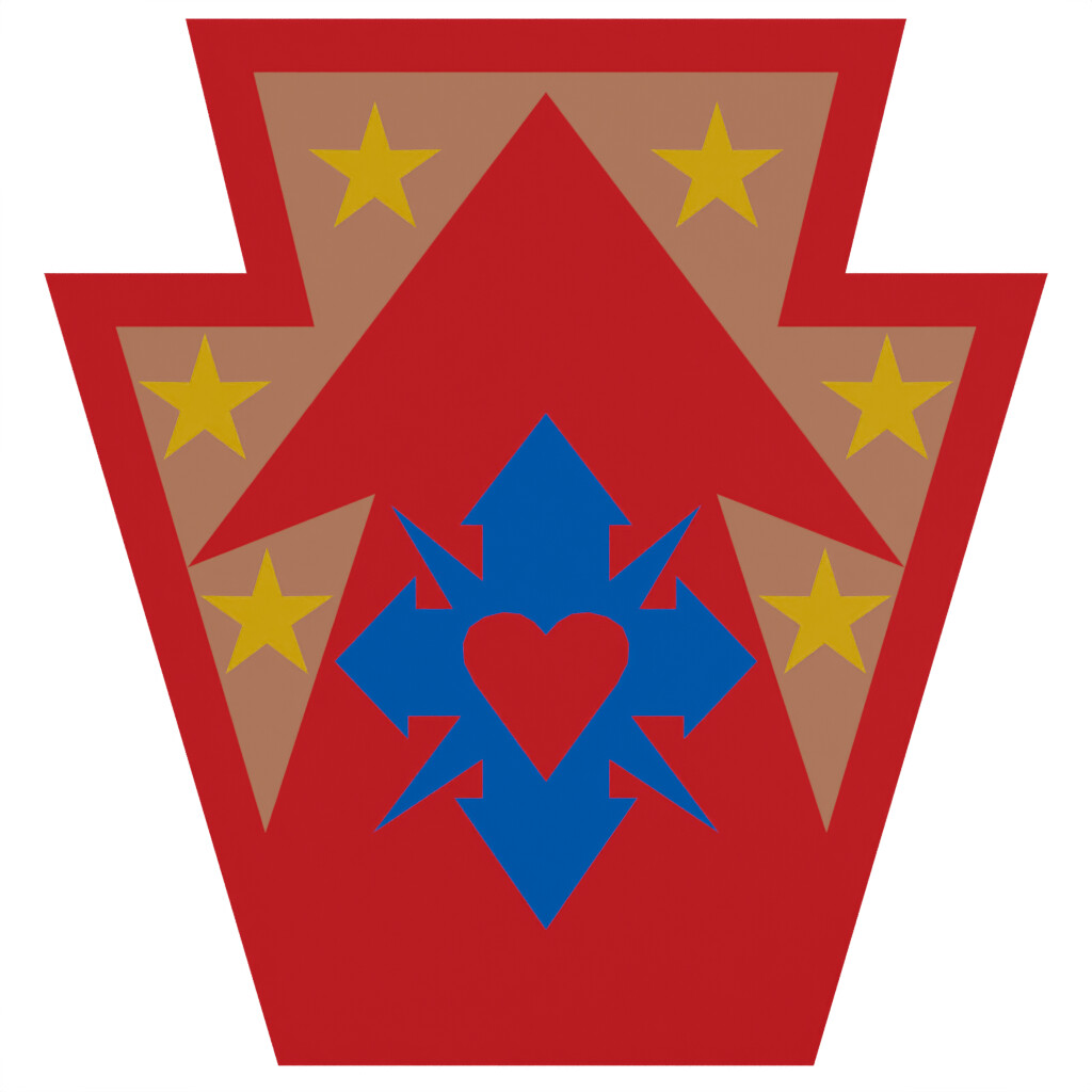 This badge design was recreated in Blender so that it would display better than the reference photo I had.