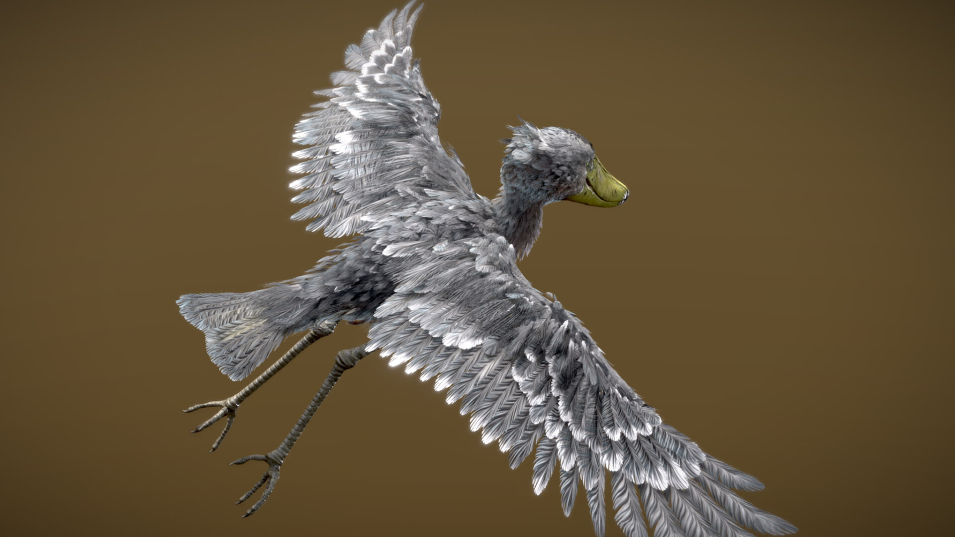 特撮 Shoebill Nestaeric - 3D Shoebill