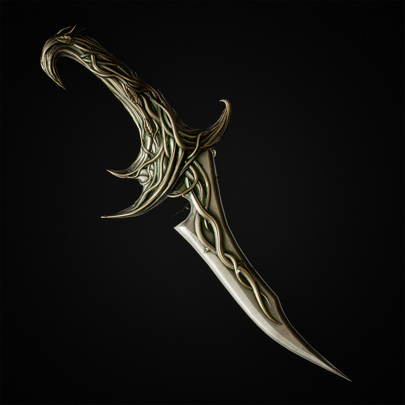 Elven Thornfang – Fantasy Dagger