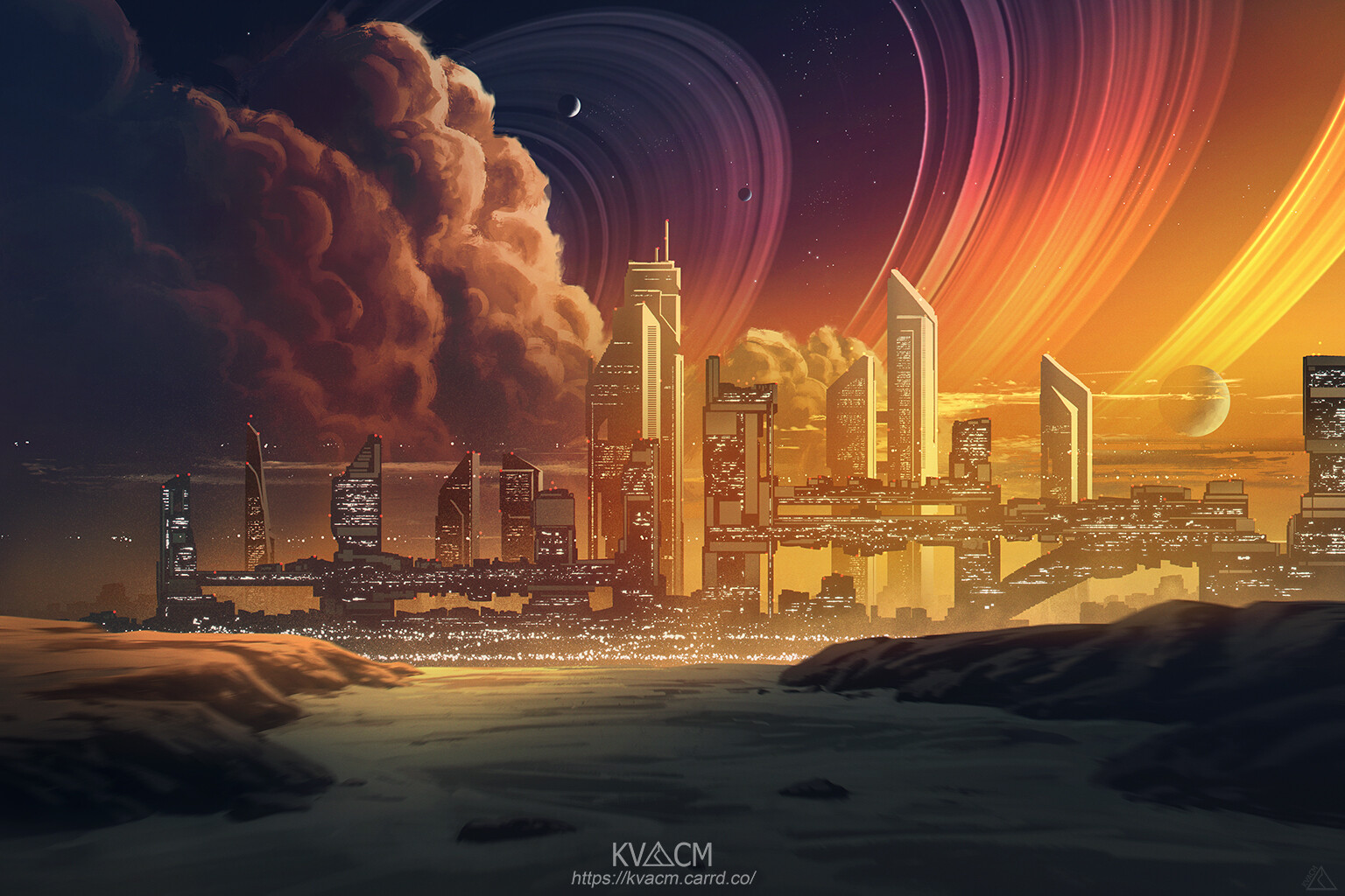 Gold Sunset City