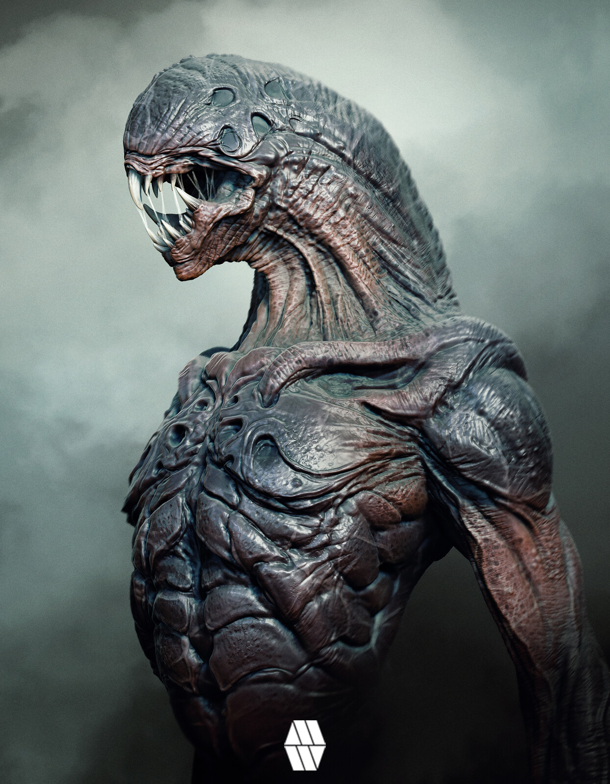 An Alien Emerges - 'Alien Bust' Concept 