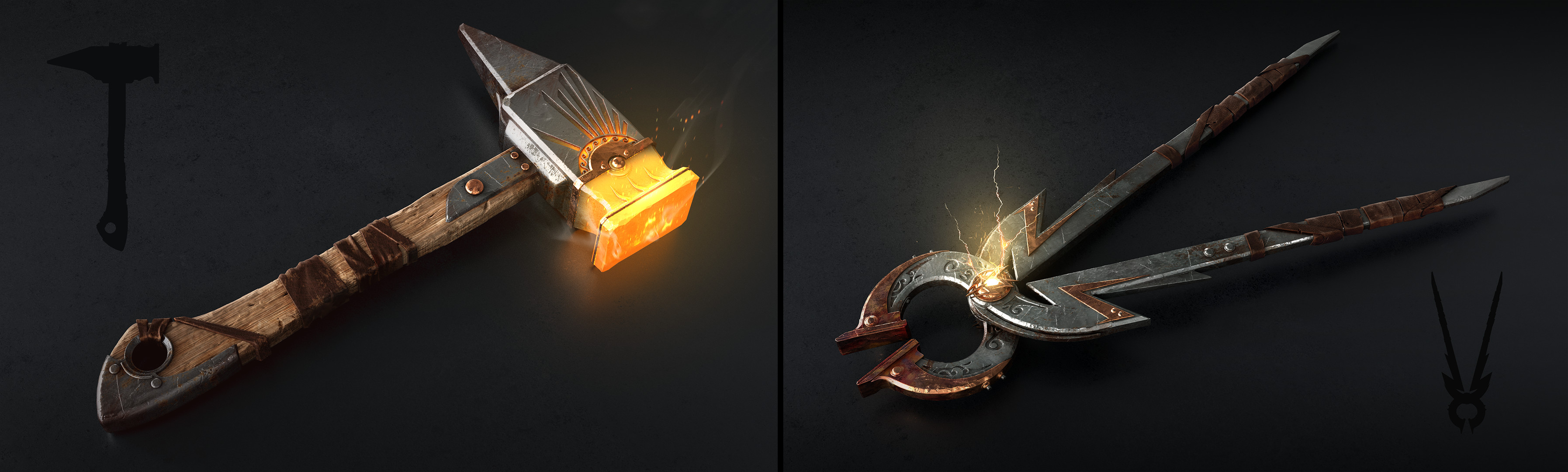 Blacksmith tools/quest items.
