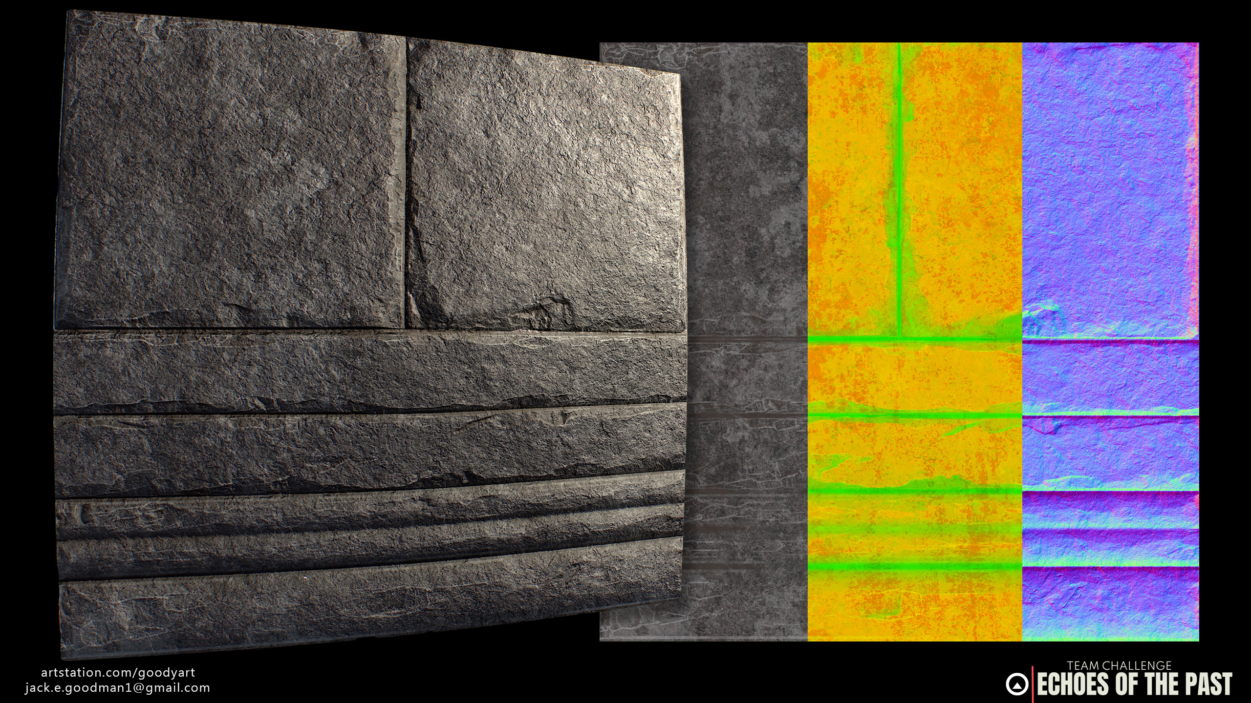 Trimsheet #2 designed, sculpted, and textured by me.