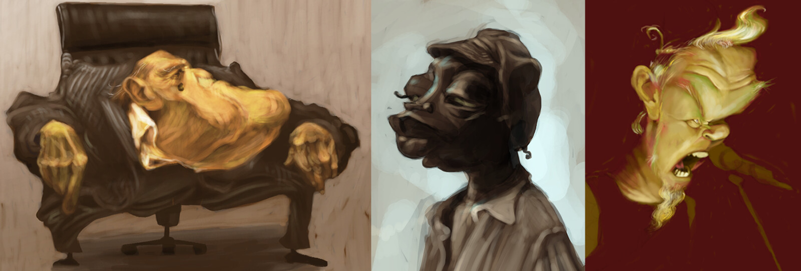 Digital paintings.