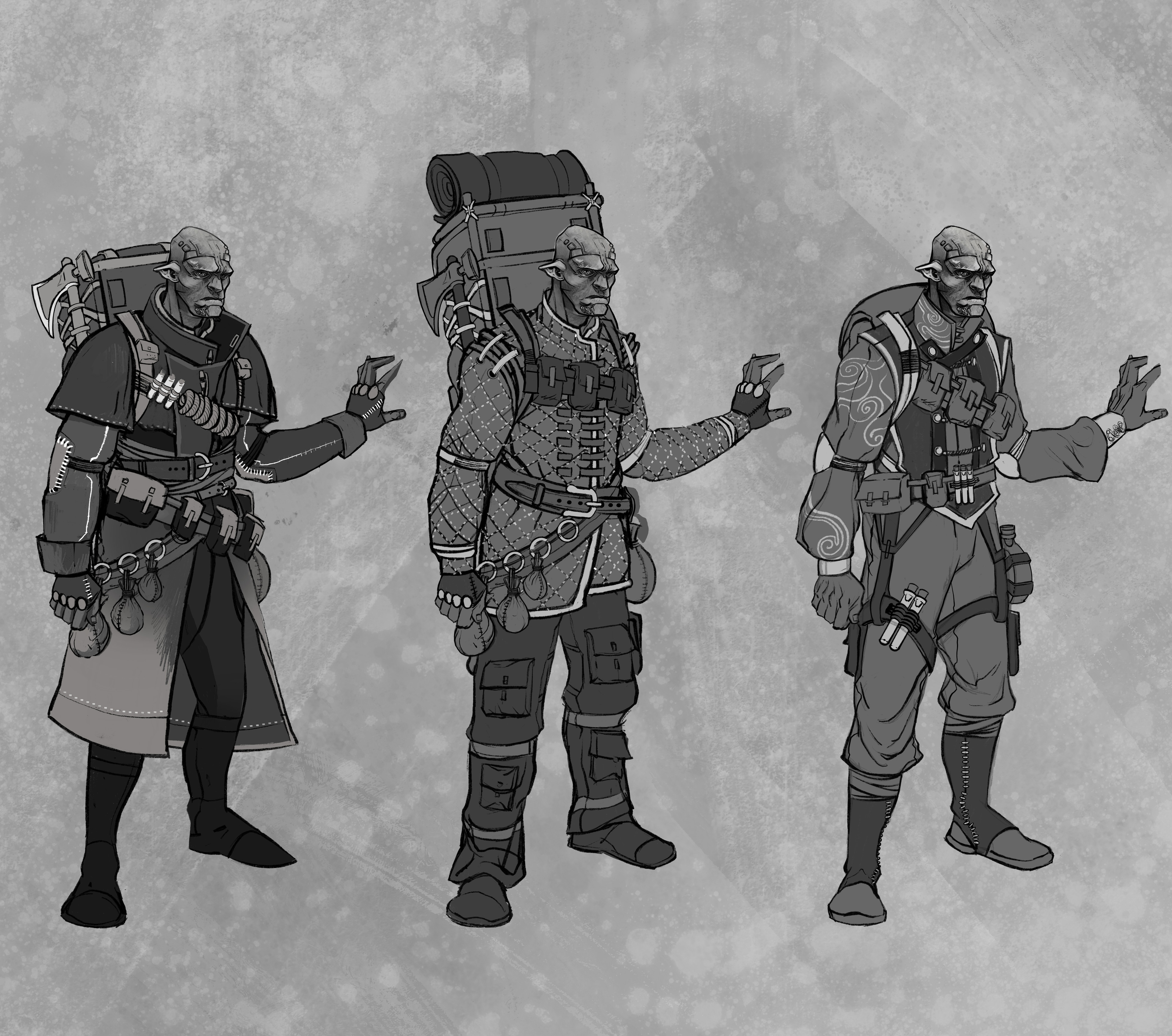 Pack costume explorations