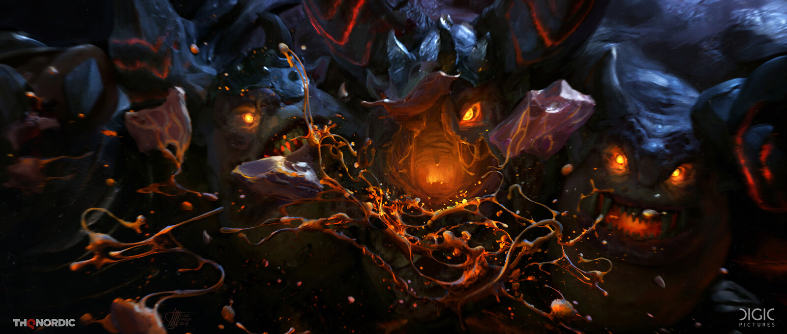 Malgros the Defiler (Head Explosion V1) - Key Art Illustration
