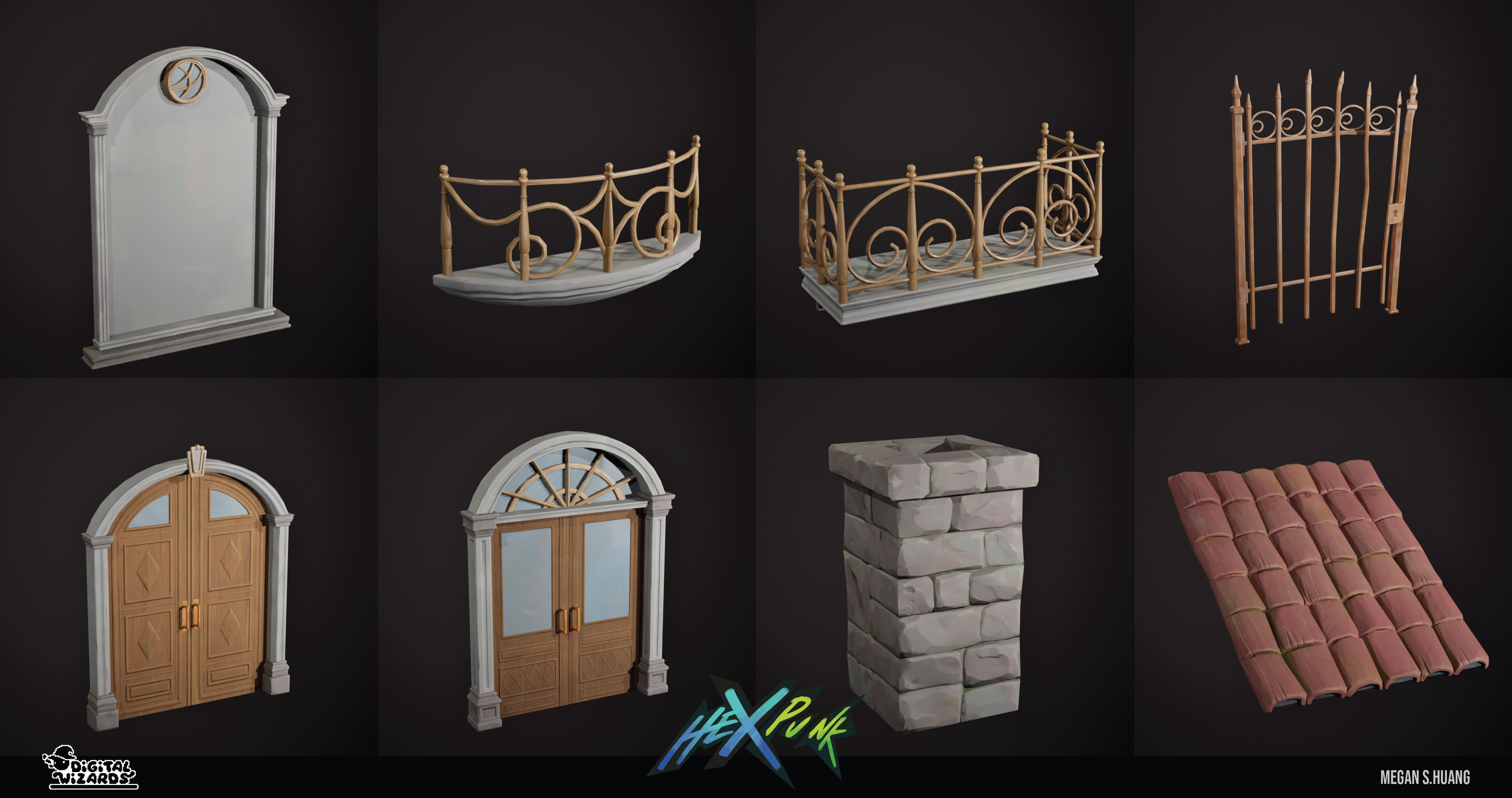 Few close-up render