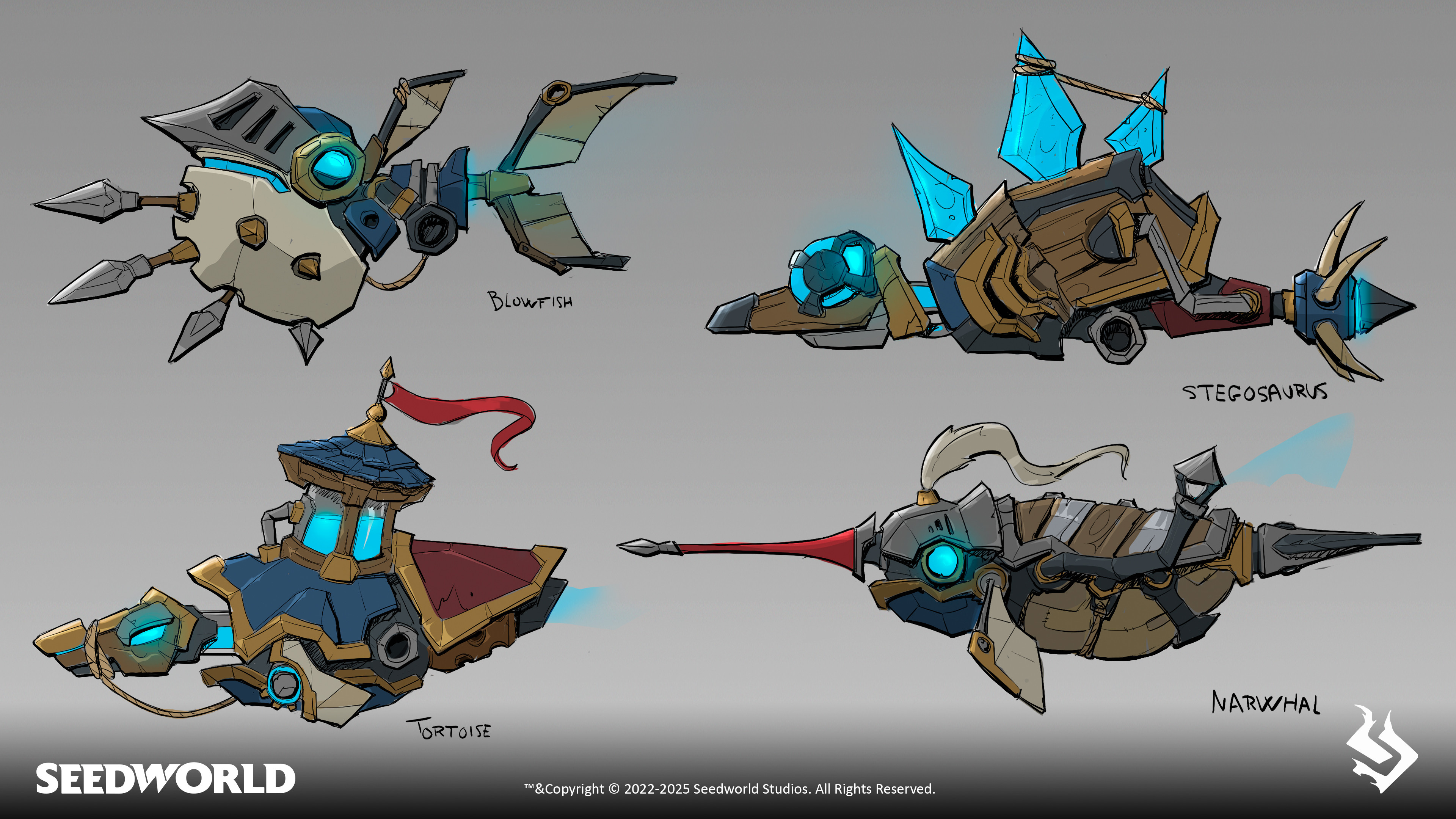Medieval mount engine sketches