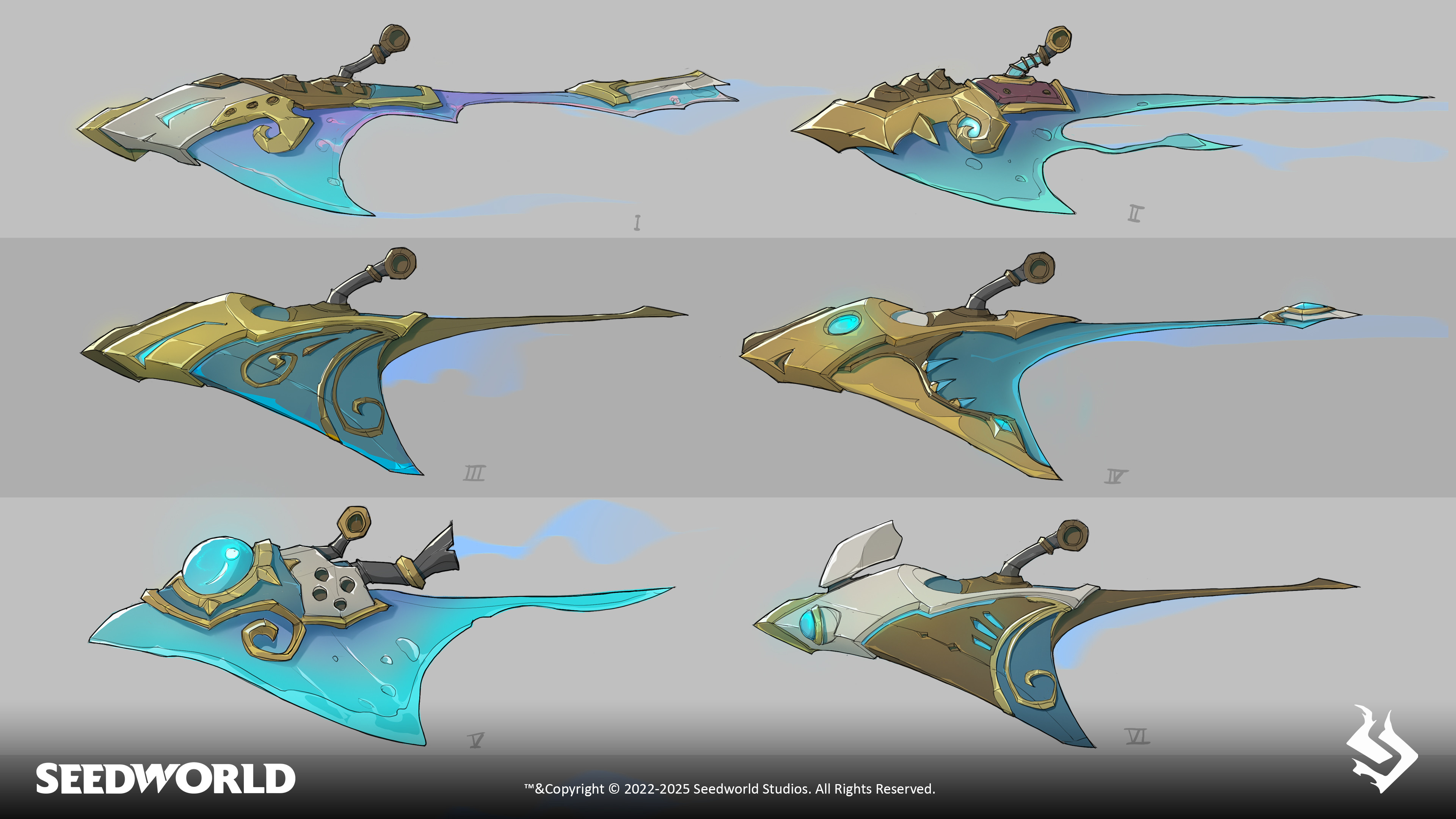Manta mount engine sketches