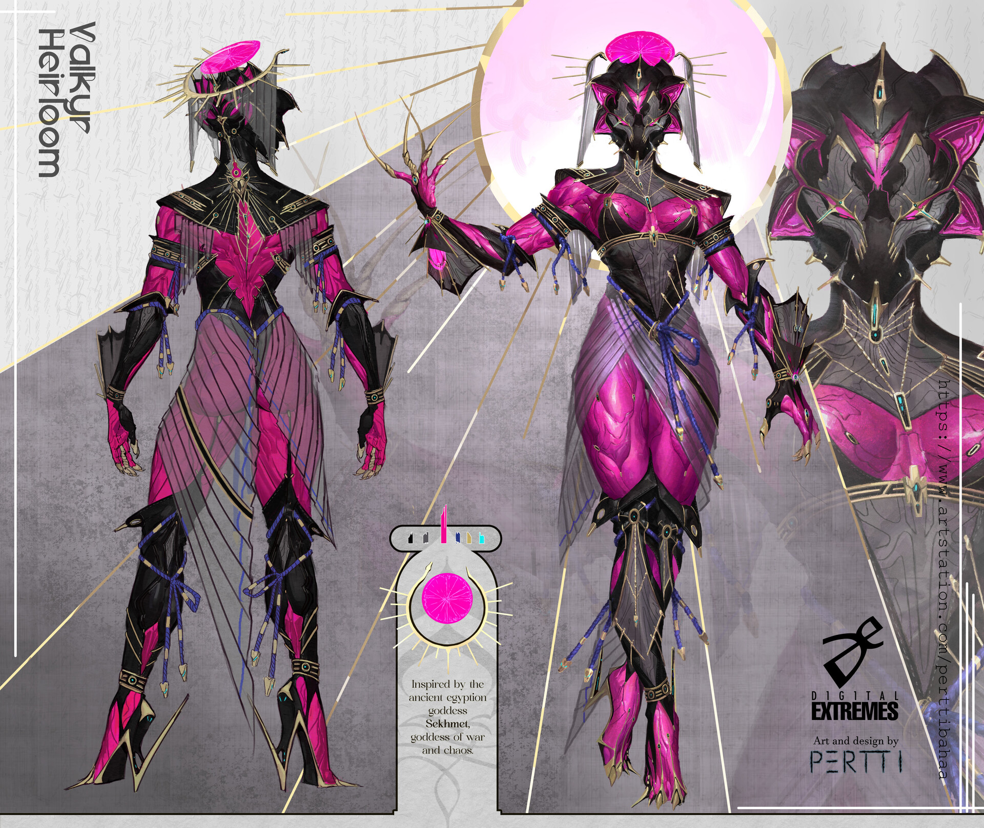 ArtStation - Valkyr HeirLoom Concept art, image size:1920x1617