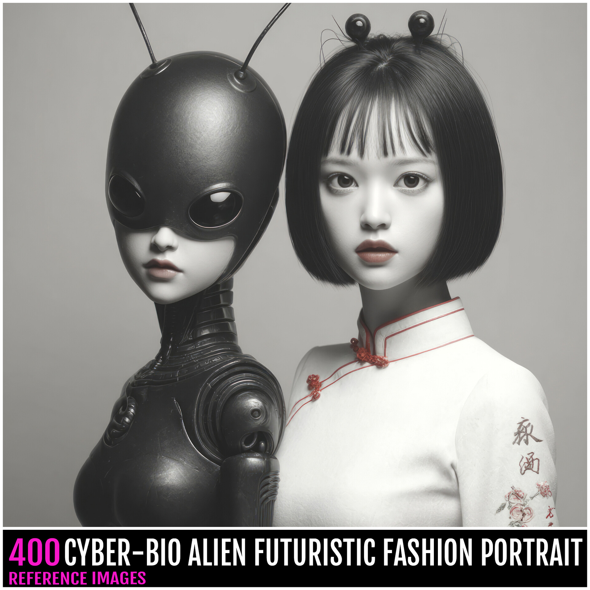 ArtStation - 400 CYBER-BIO ALIEN â FUTURISTIC FASHION PORTRAIT