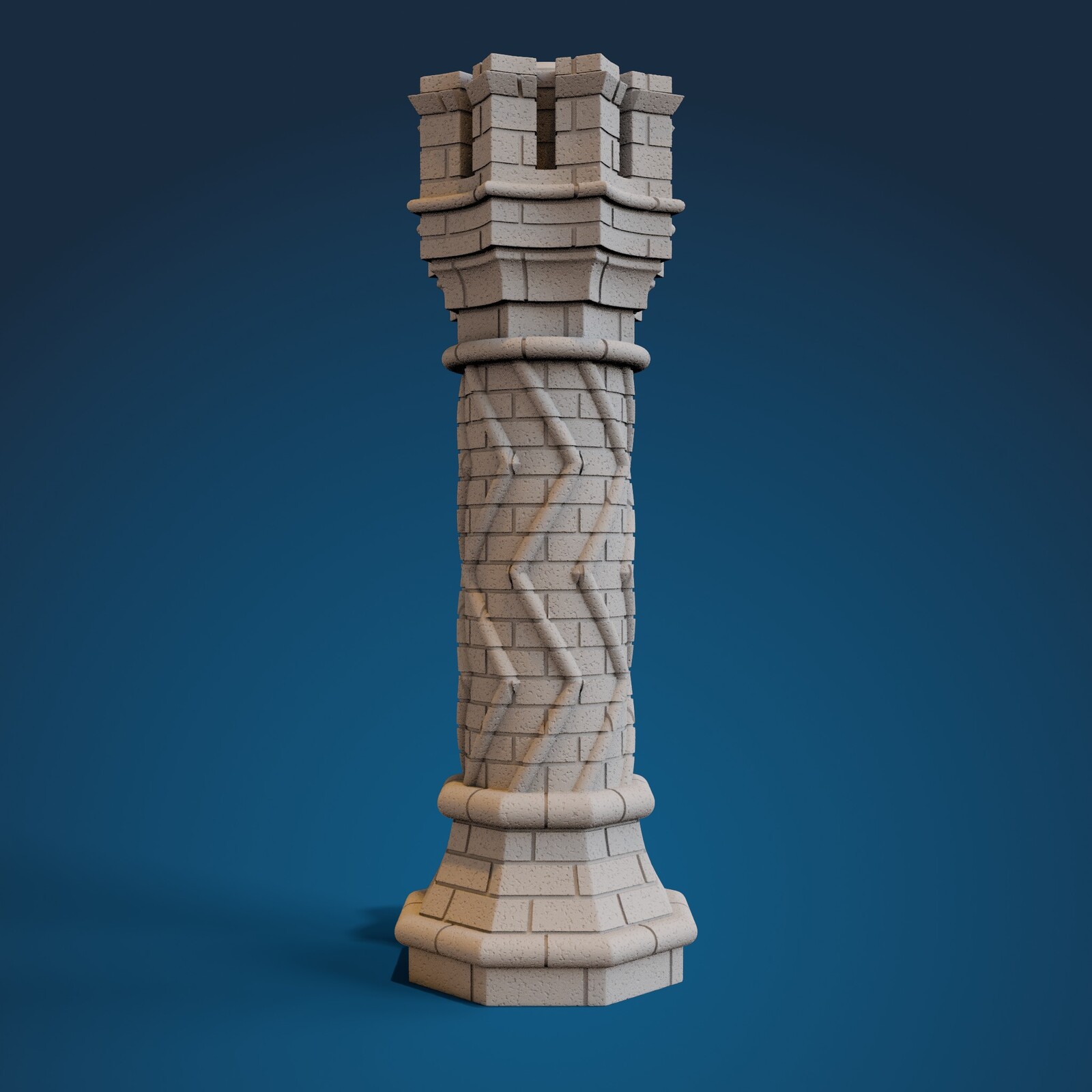 Zigzag Brick Chimney