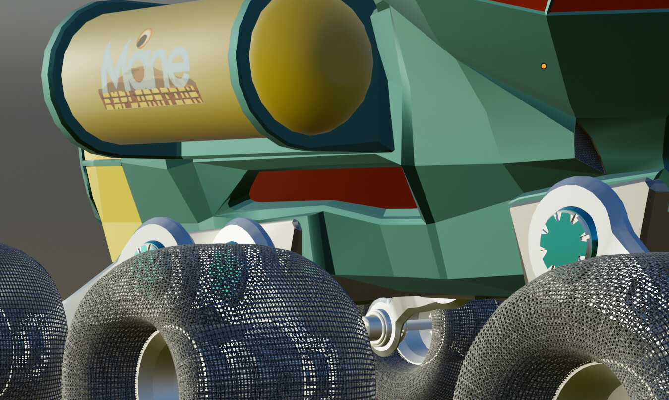Preview materials set up in Blender