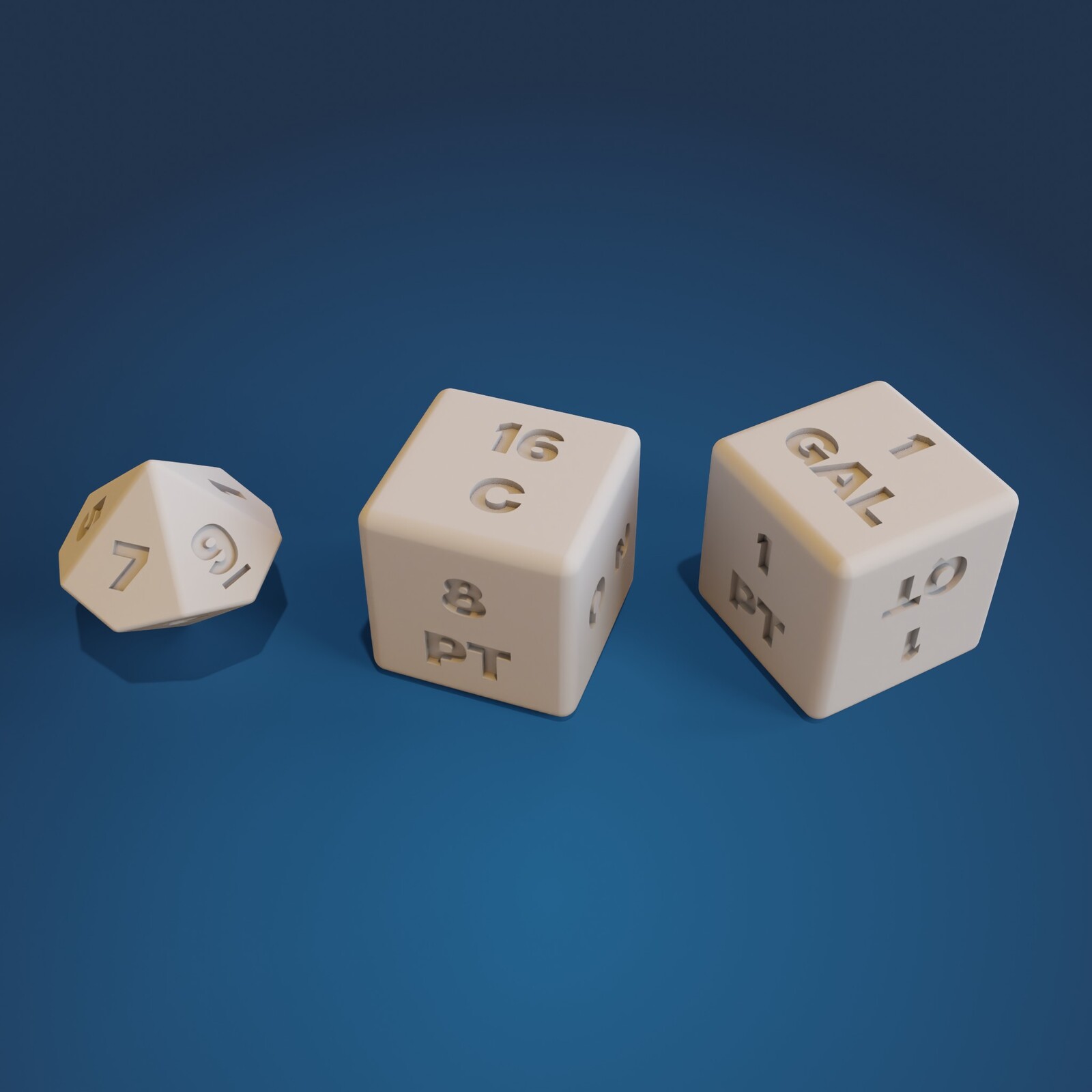 Educational Dice Set