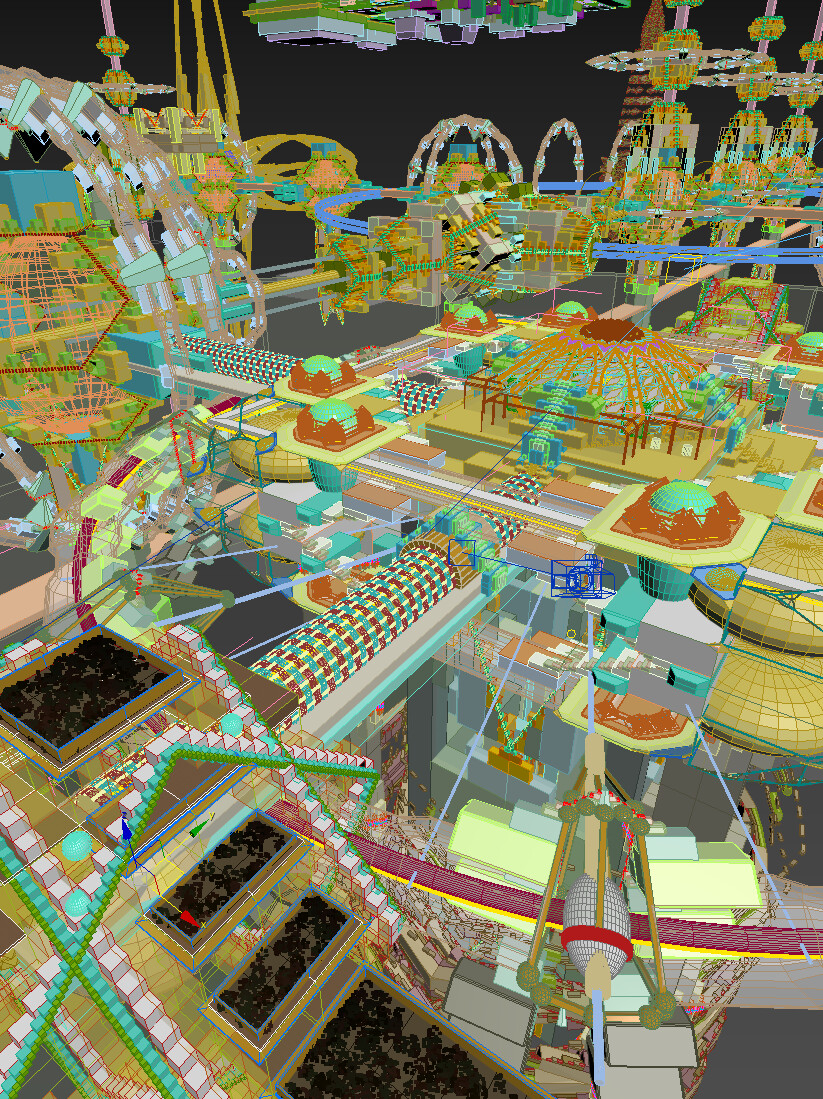 Original viewport shot of the 3DS Max scene