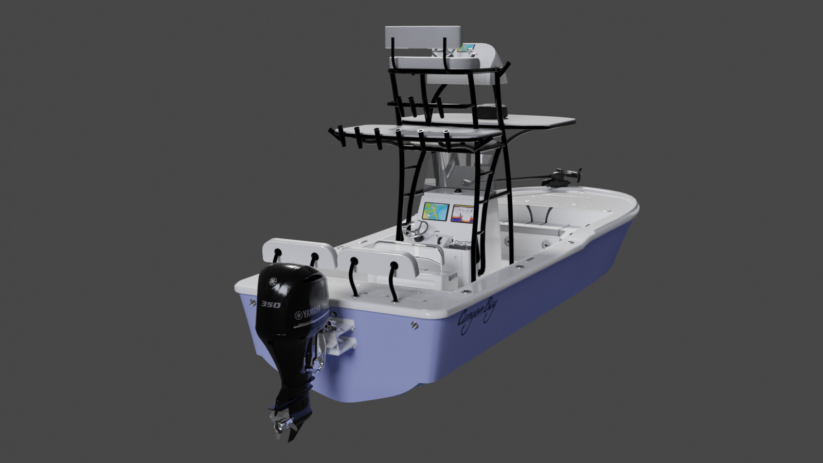 A second possible combination of parts, taken in Blender.