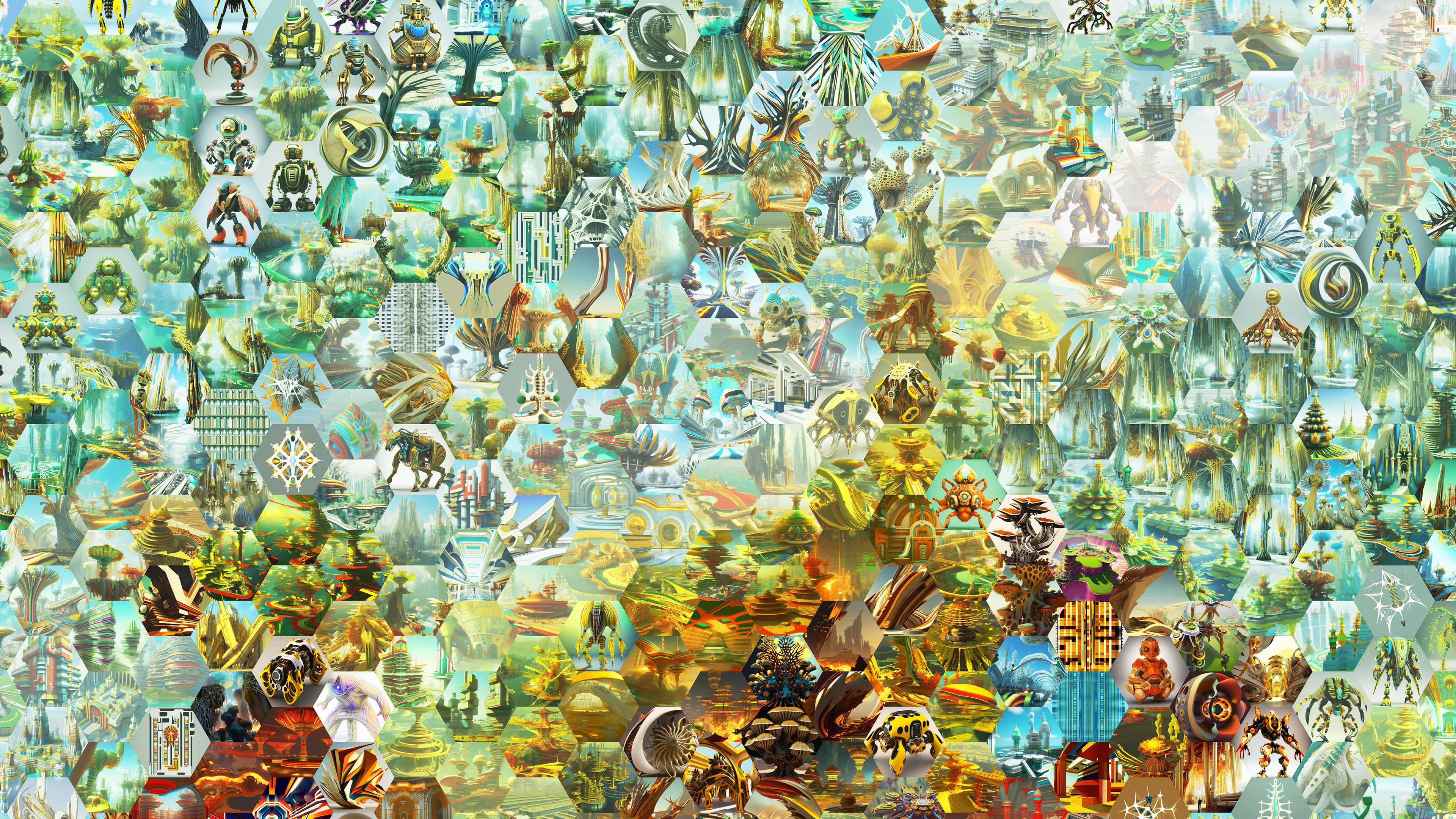 The structures of the world tend to be biomimetic and fractal, as they reflect bottom-up organization and underlying natural forces inherent in any multi-agent system.