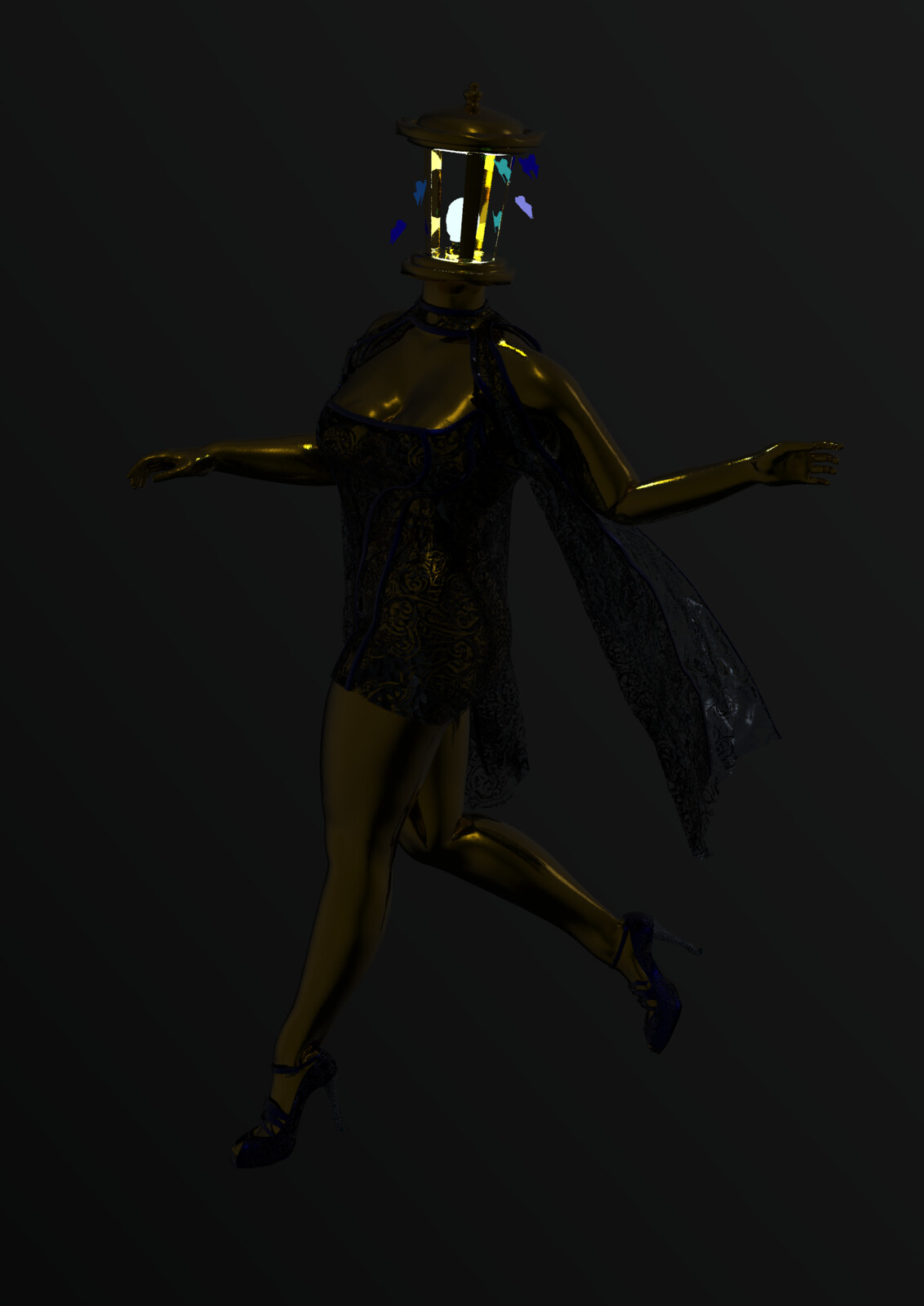 Lamp Lady Lace
