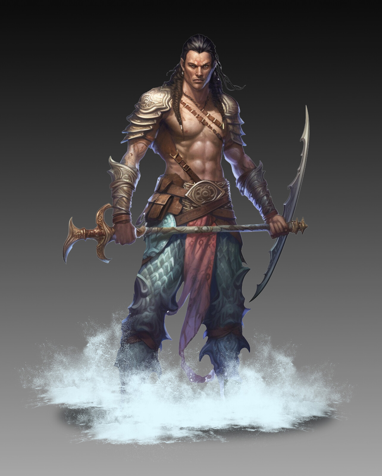 Triton Character Design Tribal