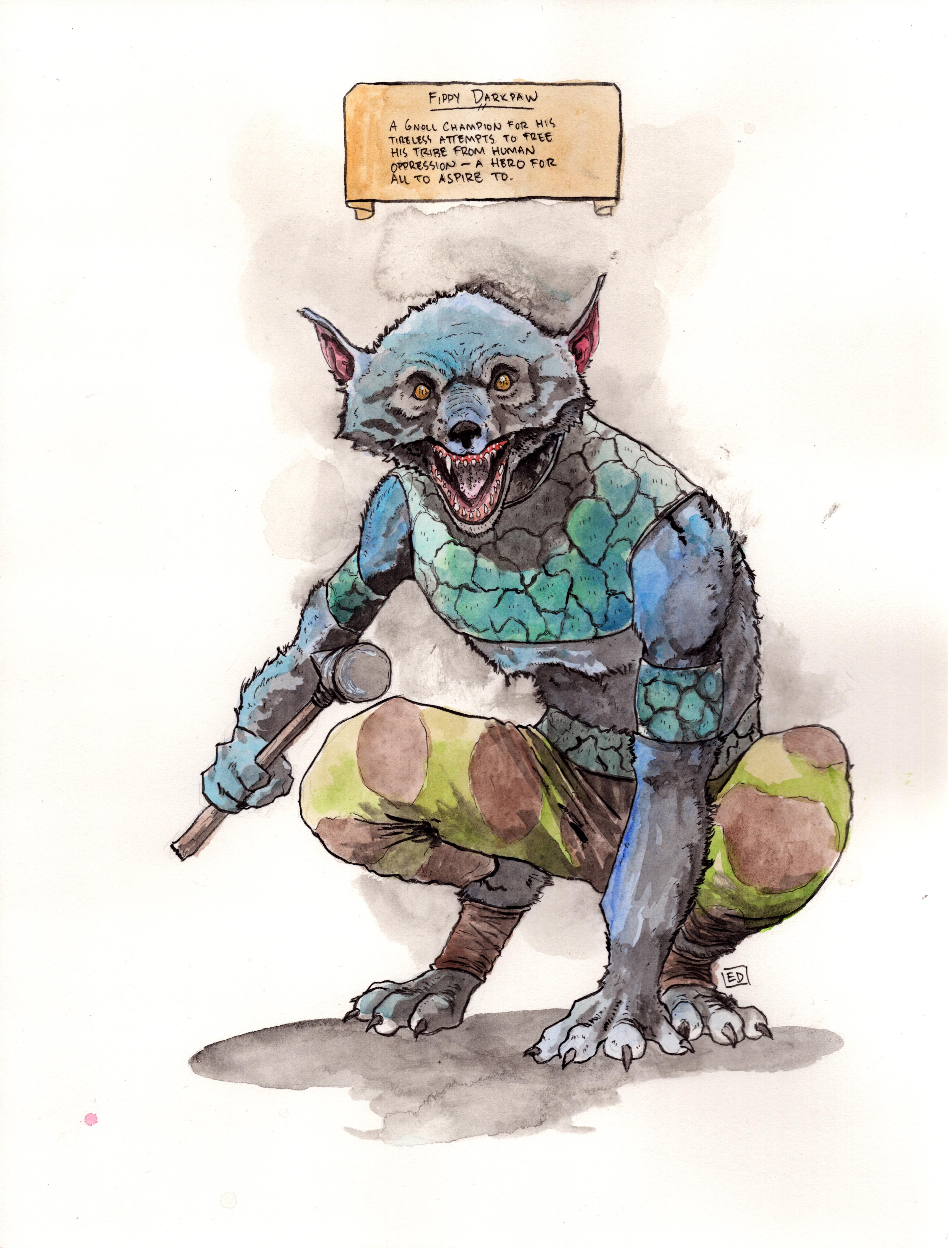 Gouache, watercolor, and ink on paper. 