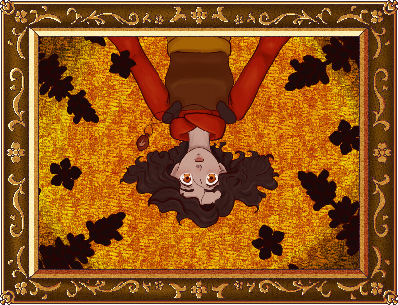 Panel 1 of Lucia's "game over" sequence.