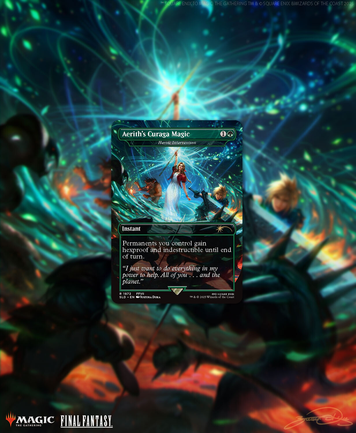 Justyna Dura - MTG x FINAL FANTASY - Aerith's Curaga Magic | Heroic Intervention Justyna Dura - MTG x FINAL FANTASY - Aerith's Curaga Magic | Heroic Intervention