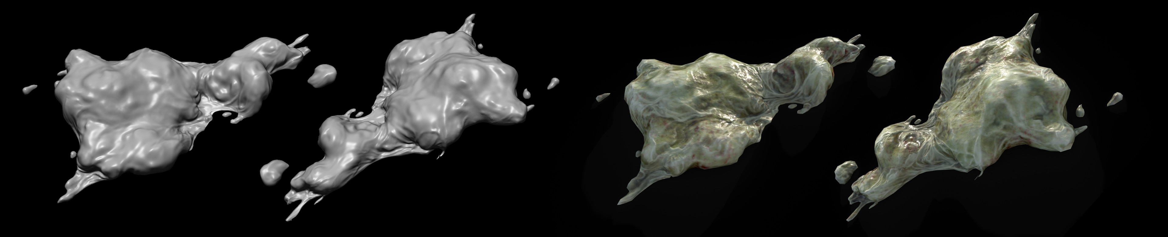 Troll Bogie sculpt, low poly, and textures