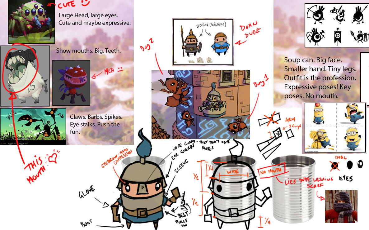 Ideas and ref for the tower inhabitants.