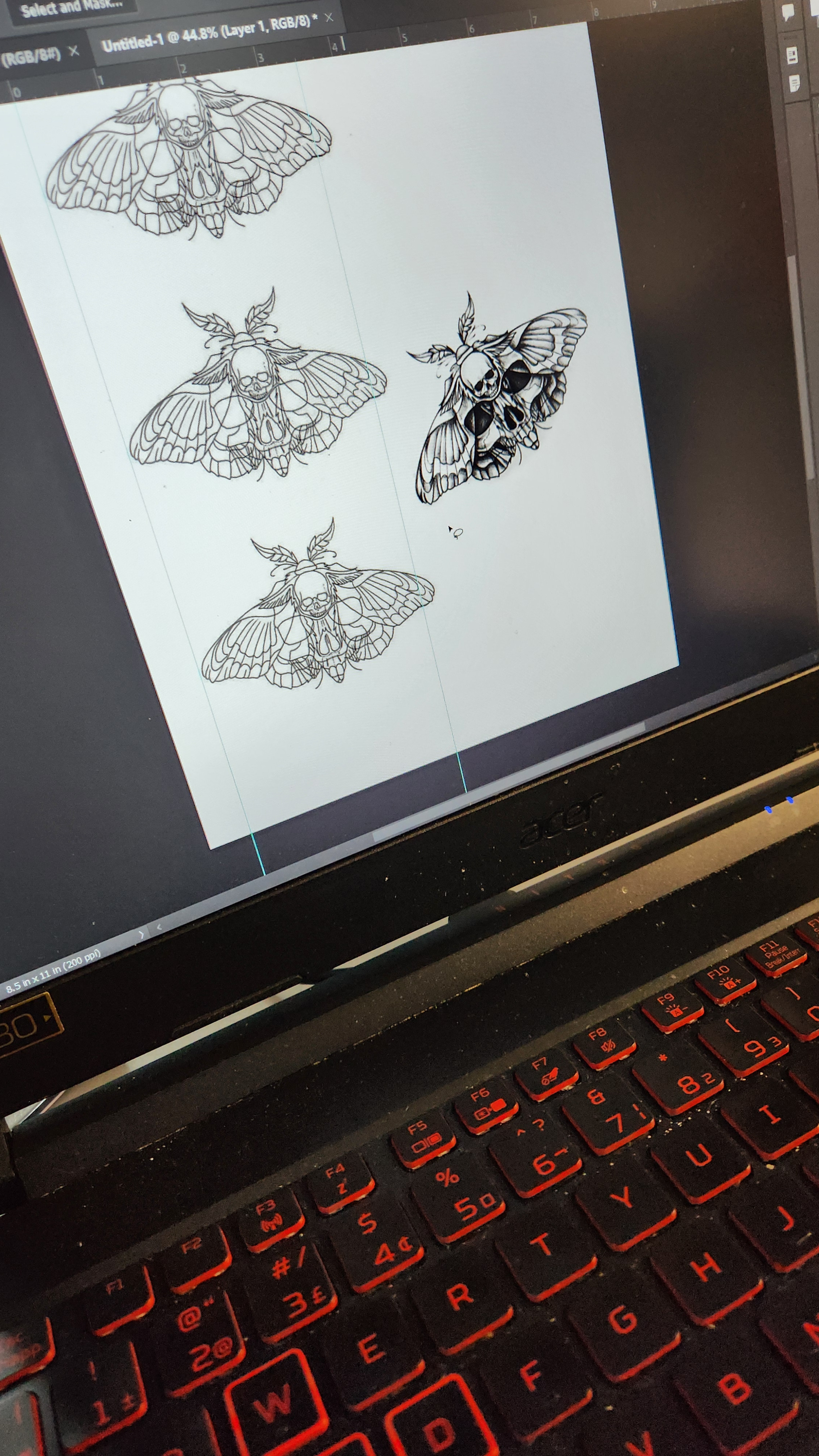 Start with the layout in Photoshop.