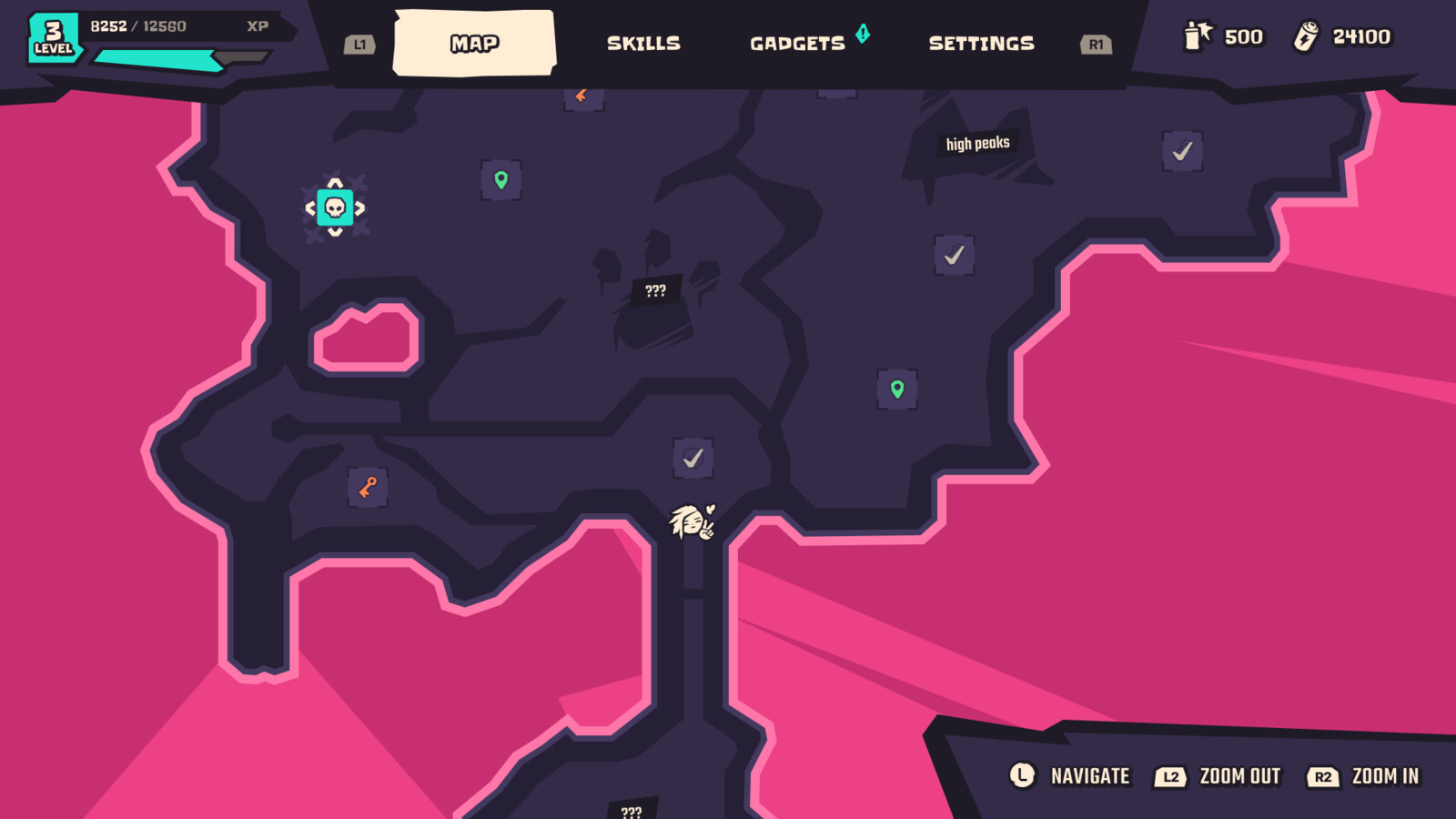 Map view - Zoom Out