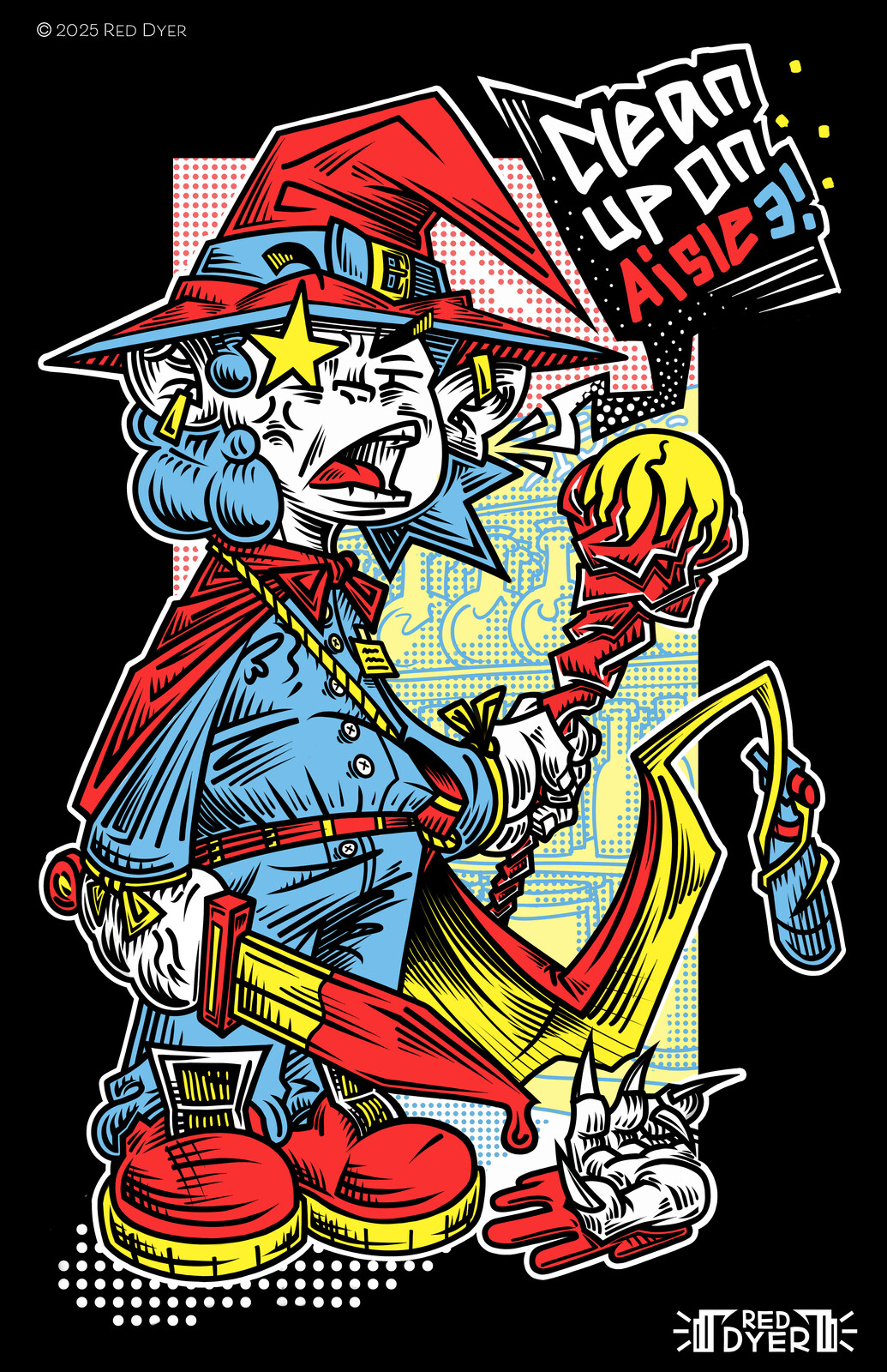 Clean up on Aisle 3 T-Shirt design