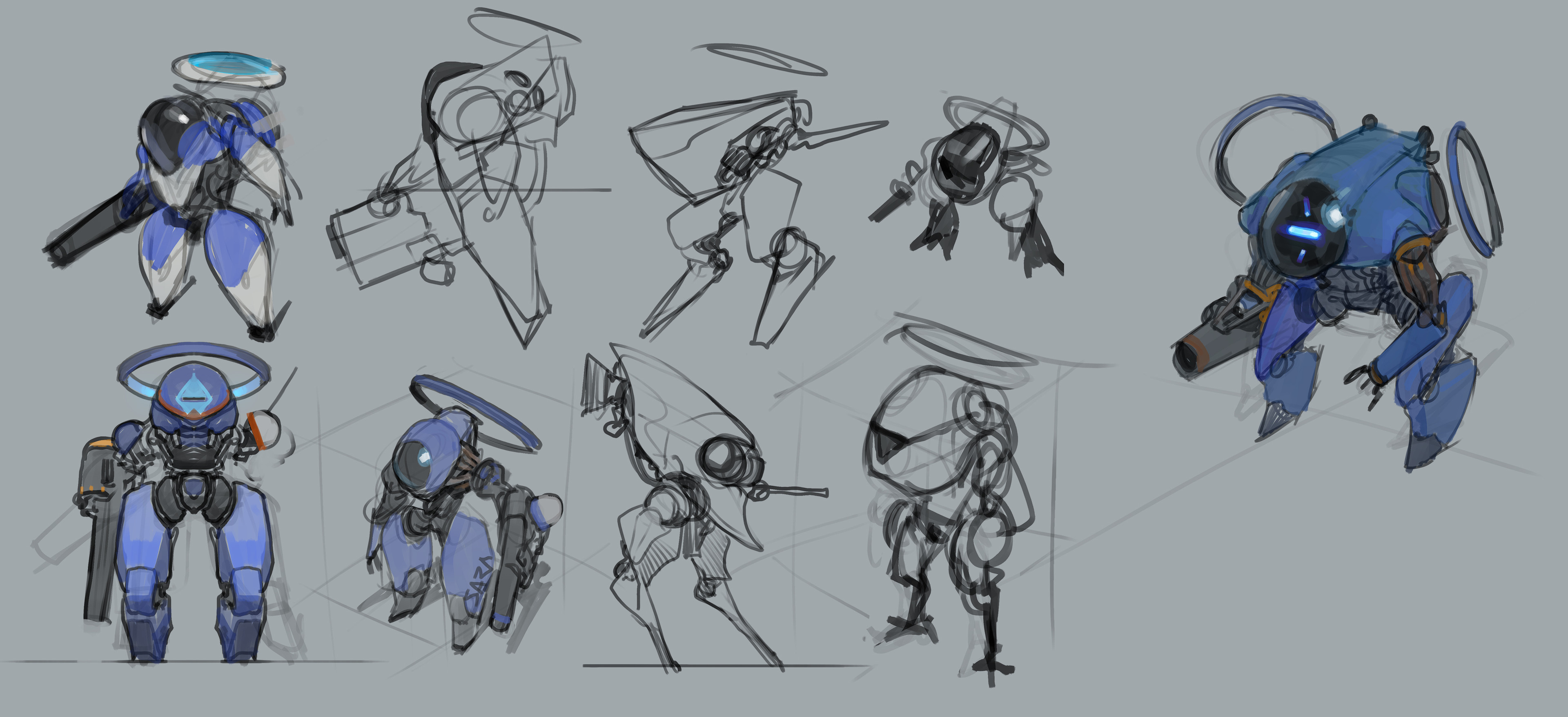 Very early sketches for potential Blink units