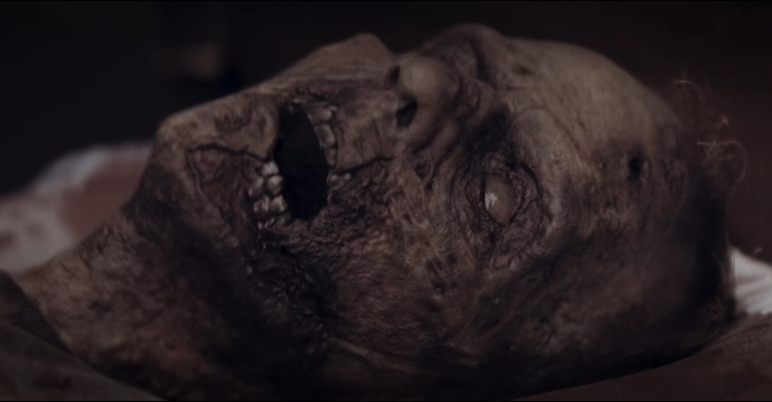 Not related to the creature but sculpted, retopo, and retextured the zombie face for this scene