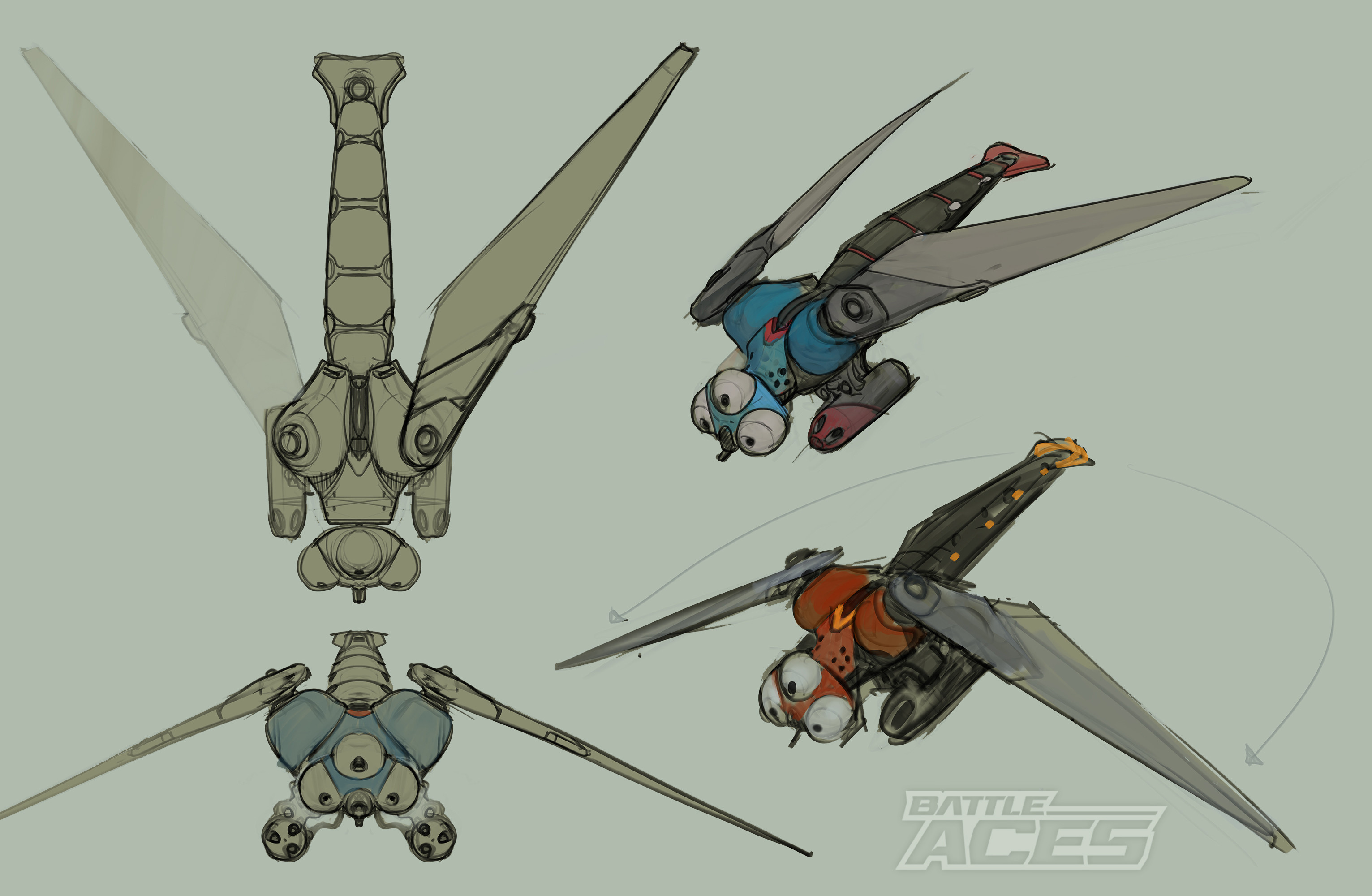 A fairly rough 'final' concept - this worked fine for the in game version, but TheLine animation cleaned it up beautifully for our announcement cinematic.