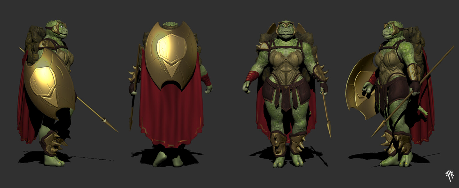 Costume sketch with some design changes