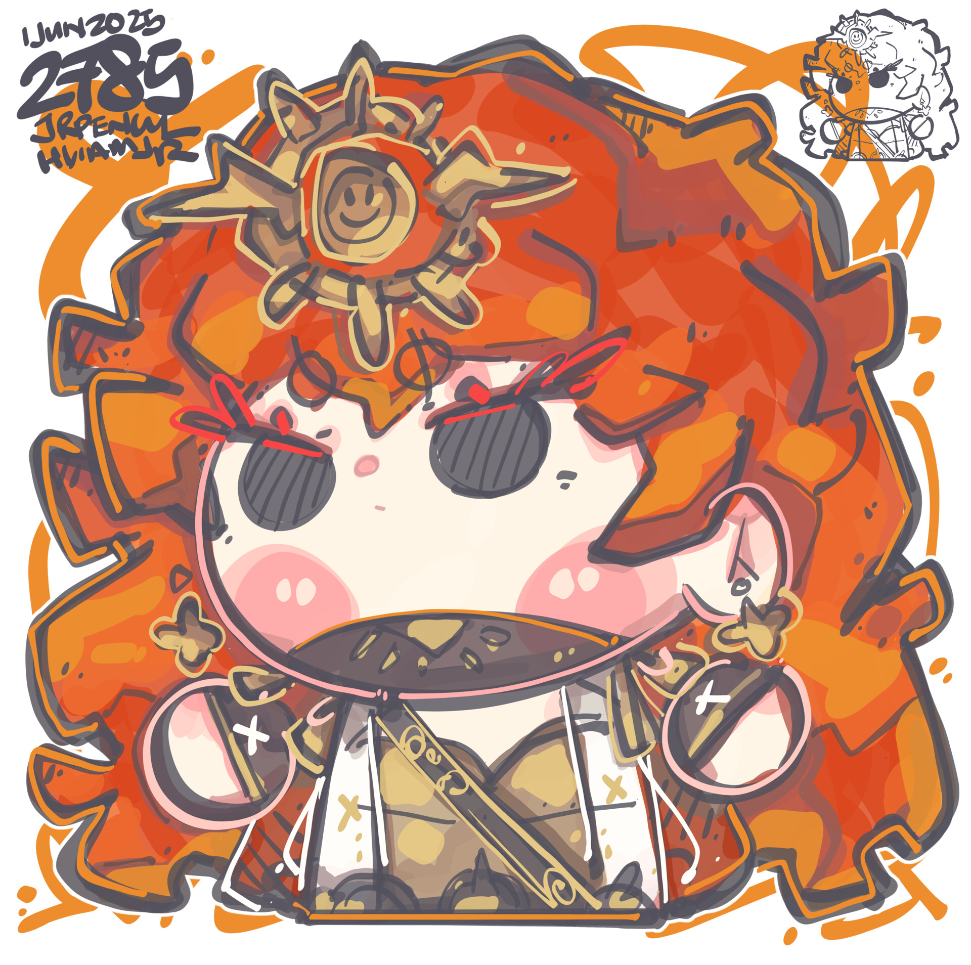 Jr Pencil - 2785 - 奥古斯塔/ Augusta 1 Jun 2025 #鸣潮#奥古斯