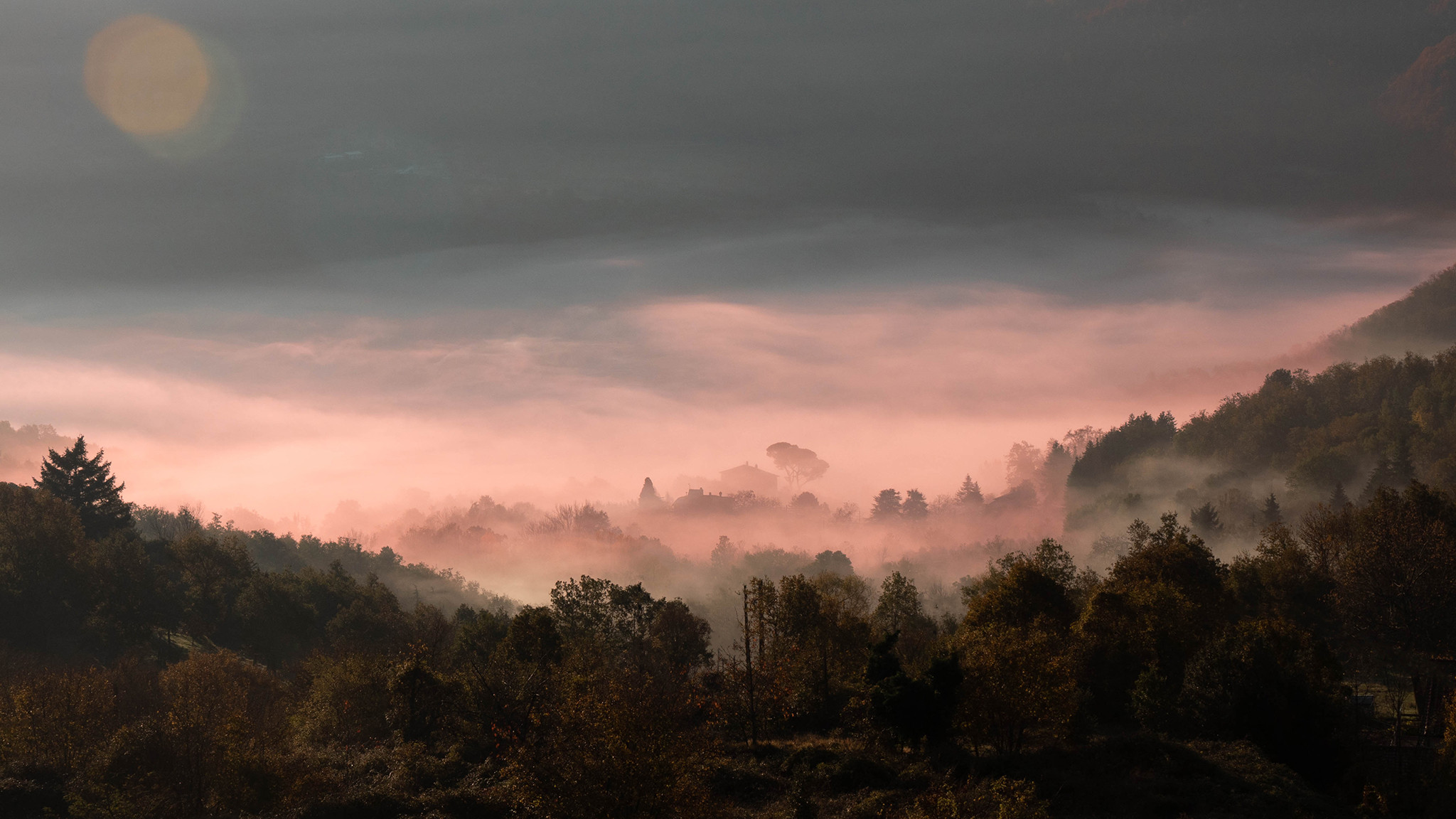 Winter morning. Tuscany