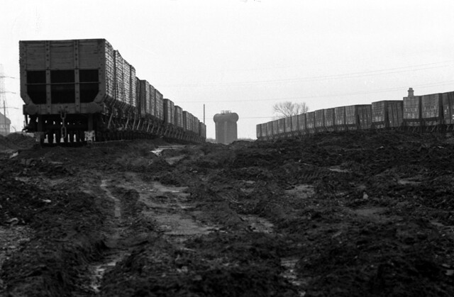Newcastle. Coal trucks