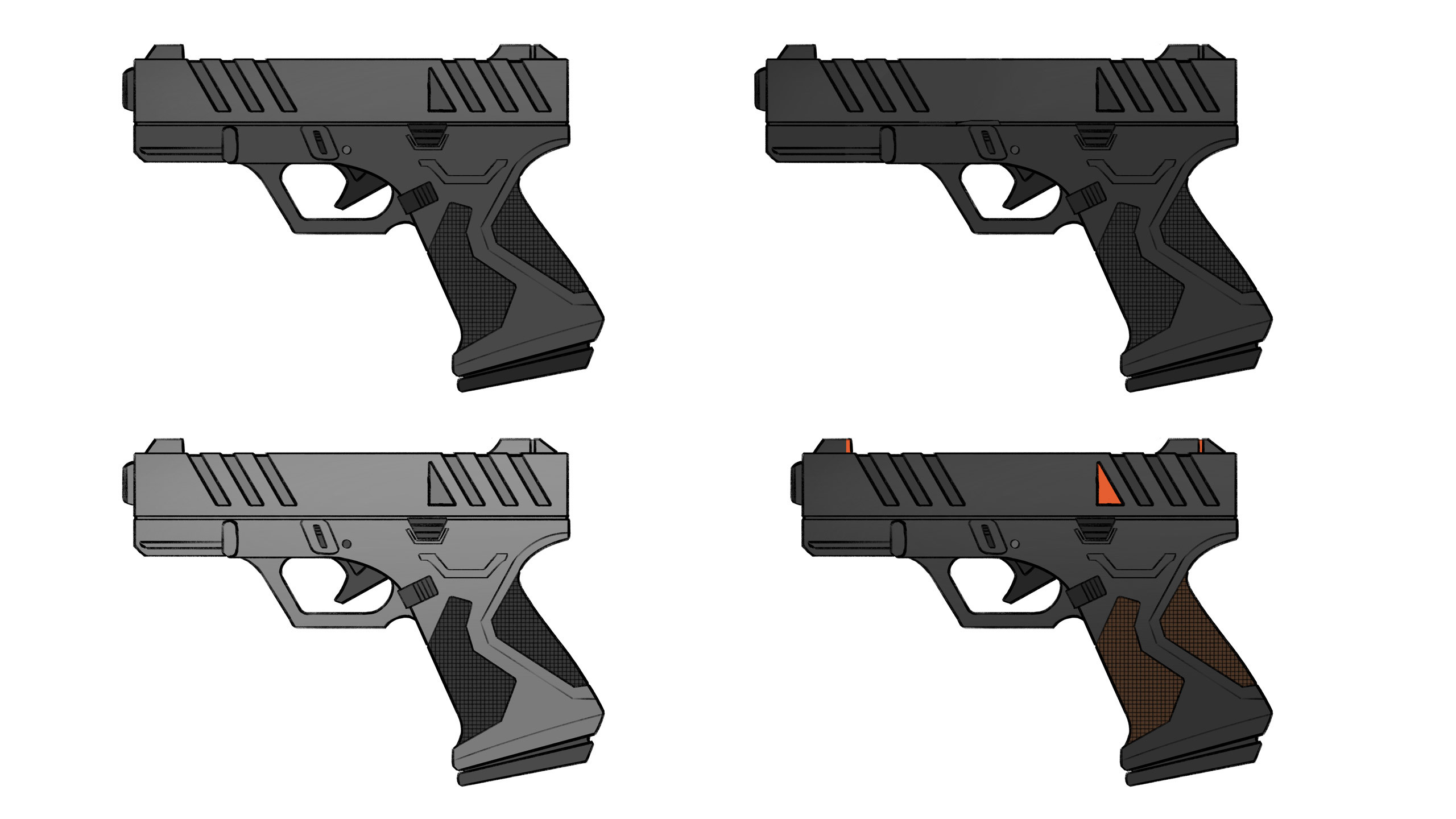 Rough color palettes