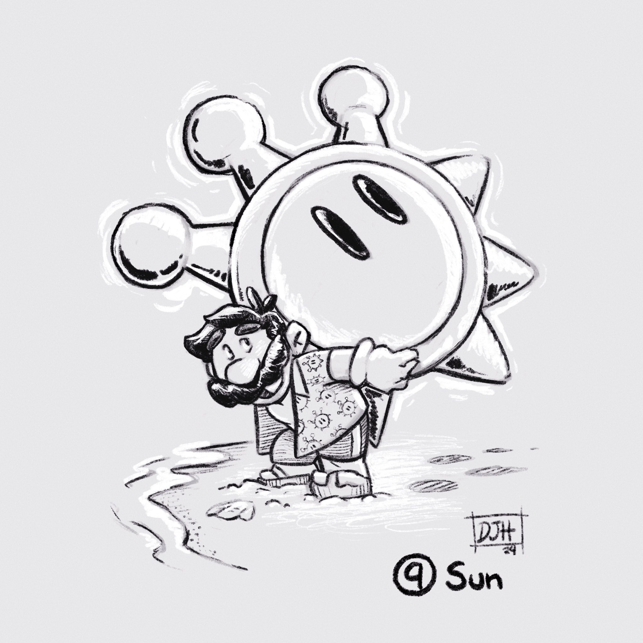 (9) - Sun
INKTOBER 2024