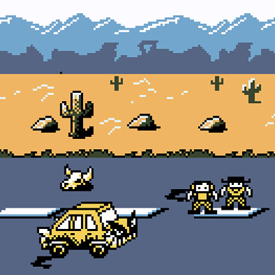 Artwork from "Road Rage Simulator: A Cautionary Tale"