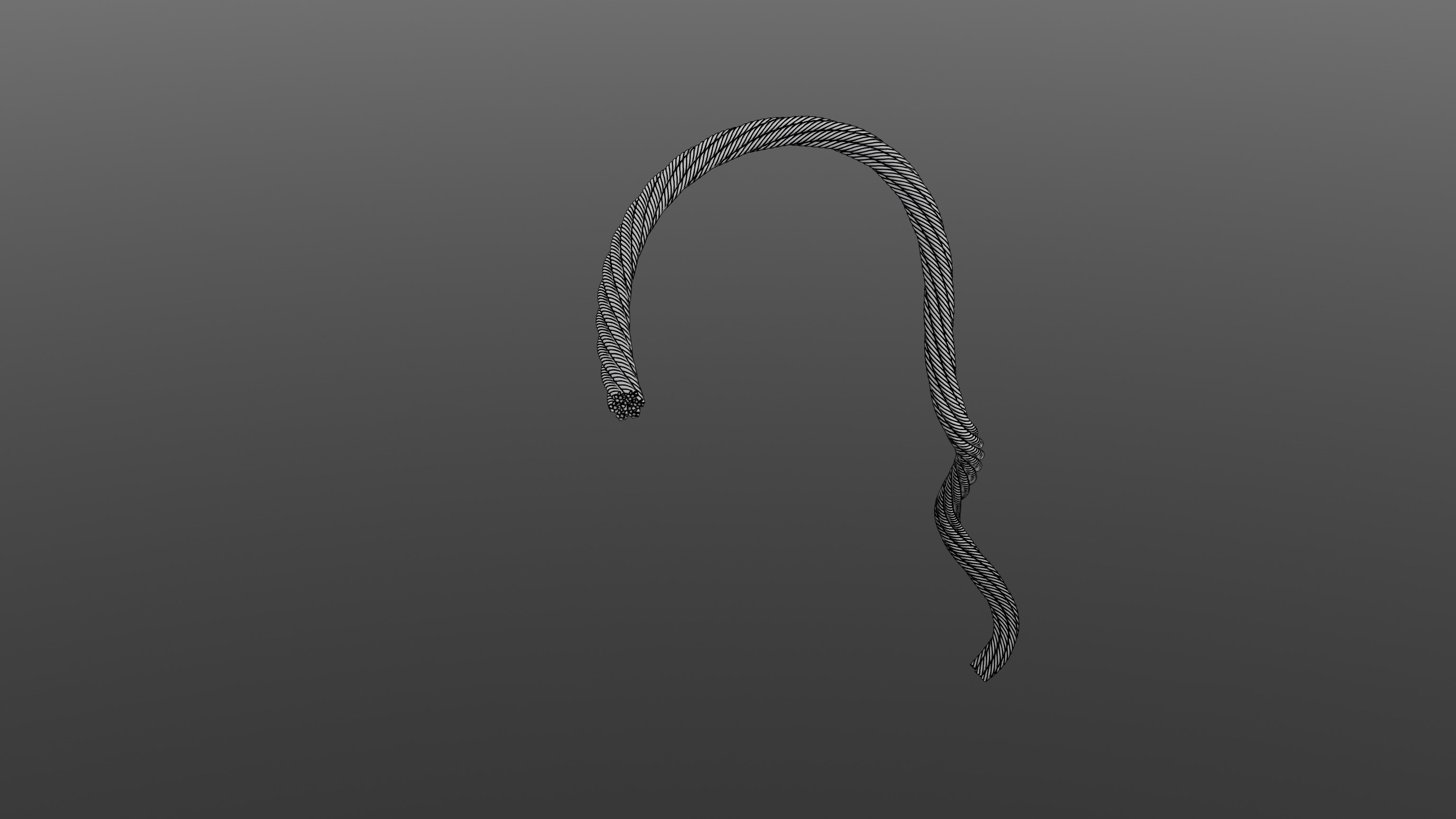 Procedural Wire rope modelling to create those illustrations: Alternate method - sweeping with geometry - nice result, but heavy. I ended up using render curves instead.