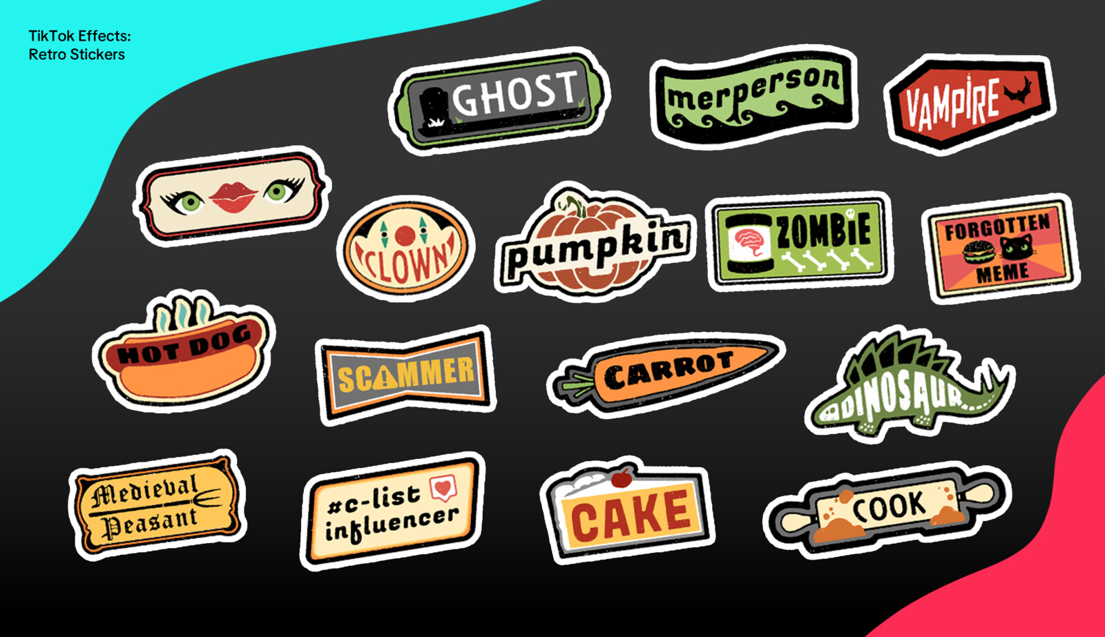 Retro Stickers
