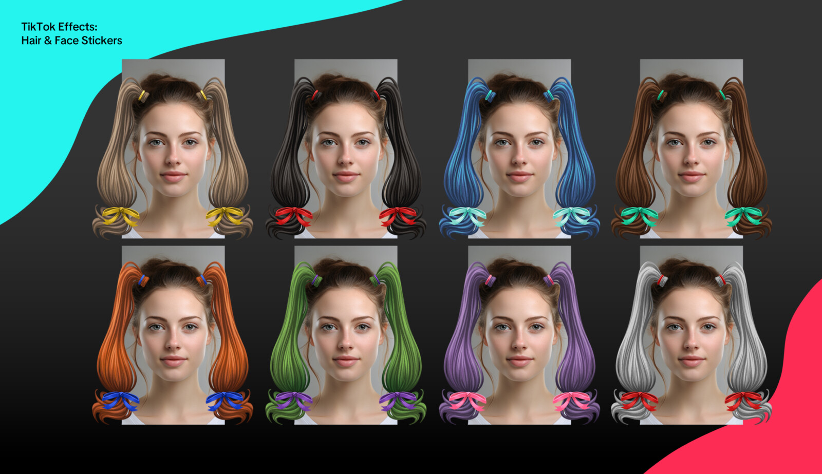 Stickers: Pigtails