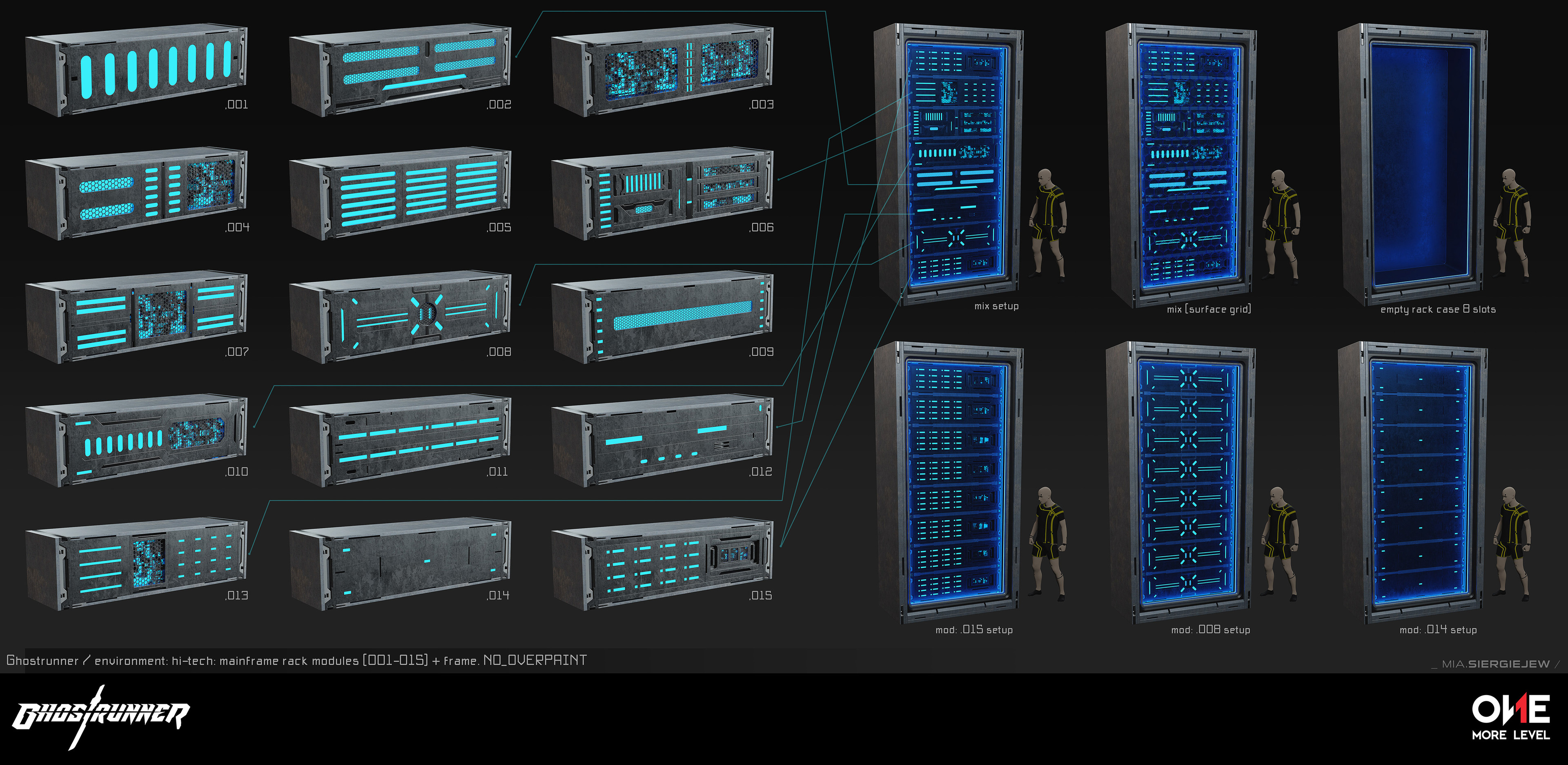 Mainframe rack modules