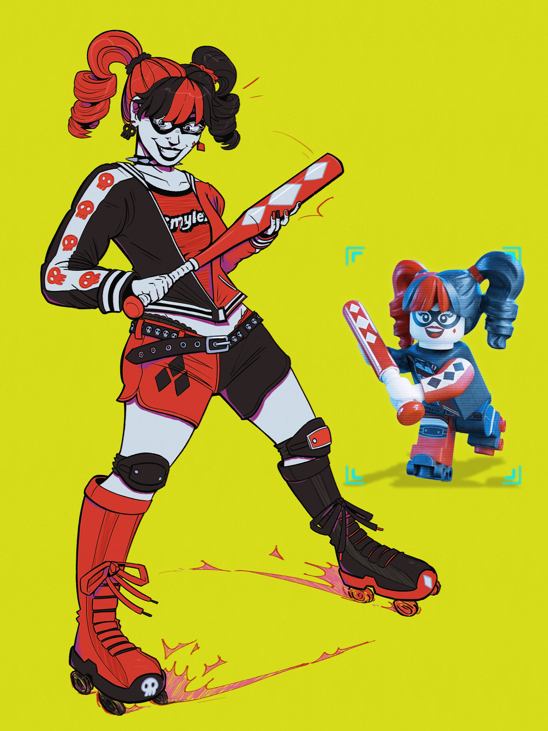 ArtStation - Harley Quinn (from The LEGO Batman Movie), image size:1920x2560