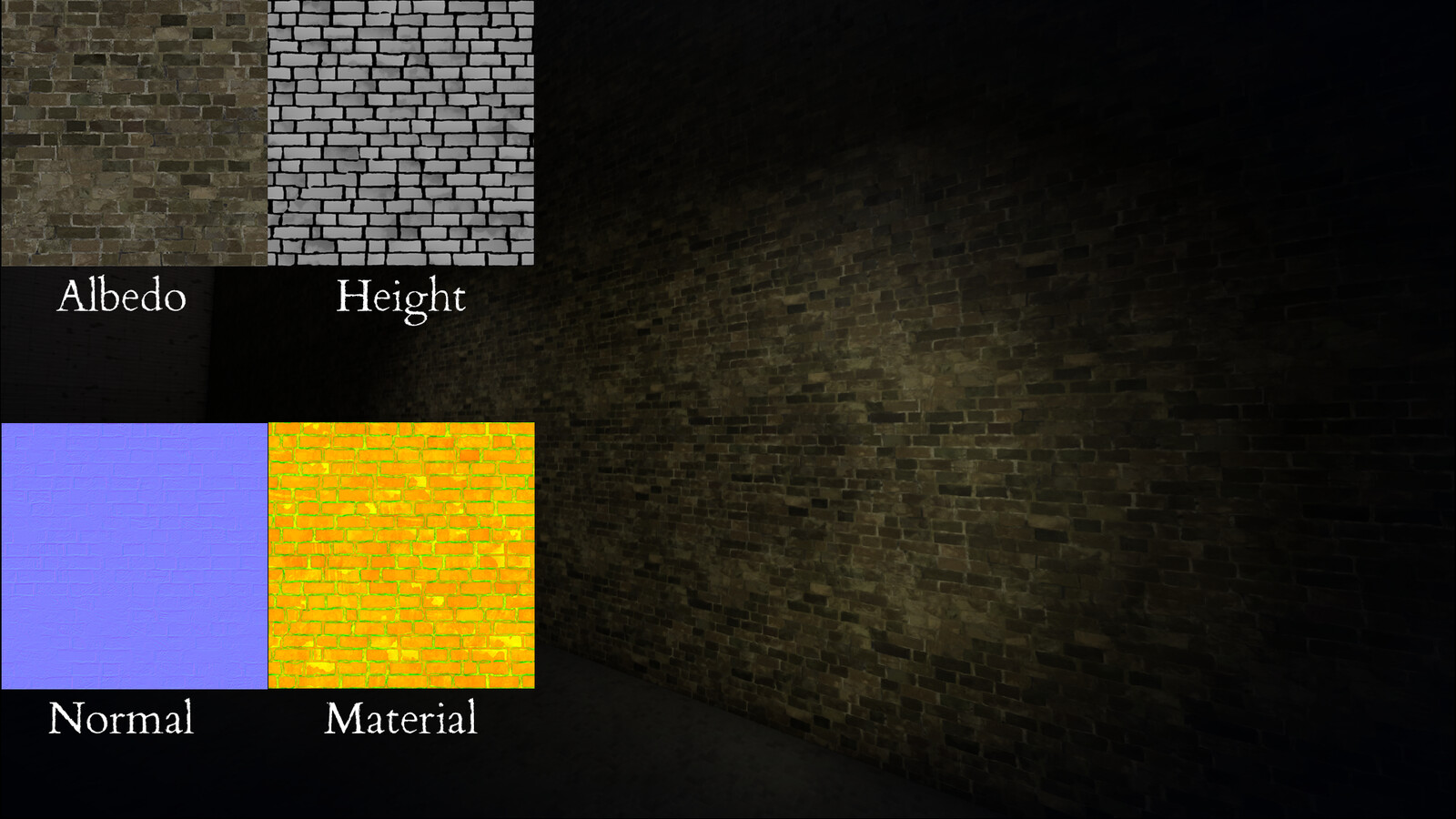 𝙈𝙖𝙩𝙚𝙧𝙞𝙖𝙡 𝙏𝙚𝙭𝙩𝙪𝙧𝙚 𝙎𝙚𝙩

The second brickvariant with less height variance and, different pattern and albedo colors.